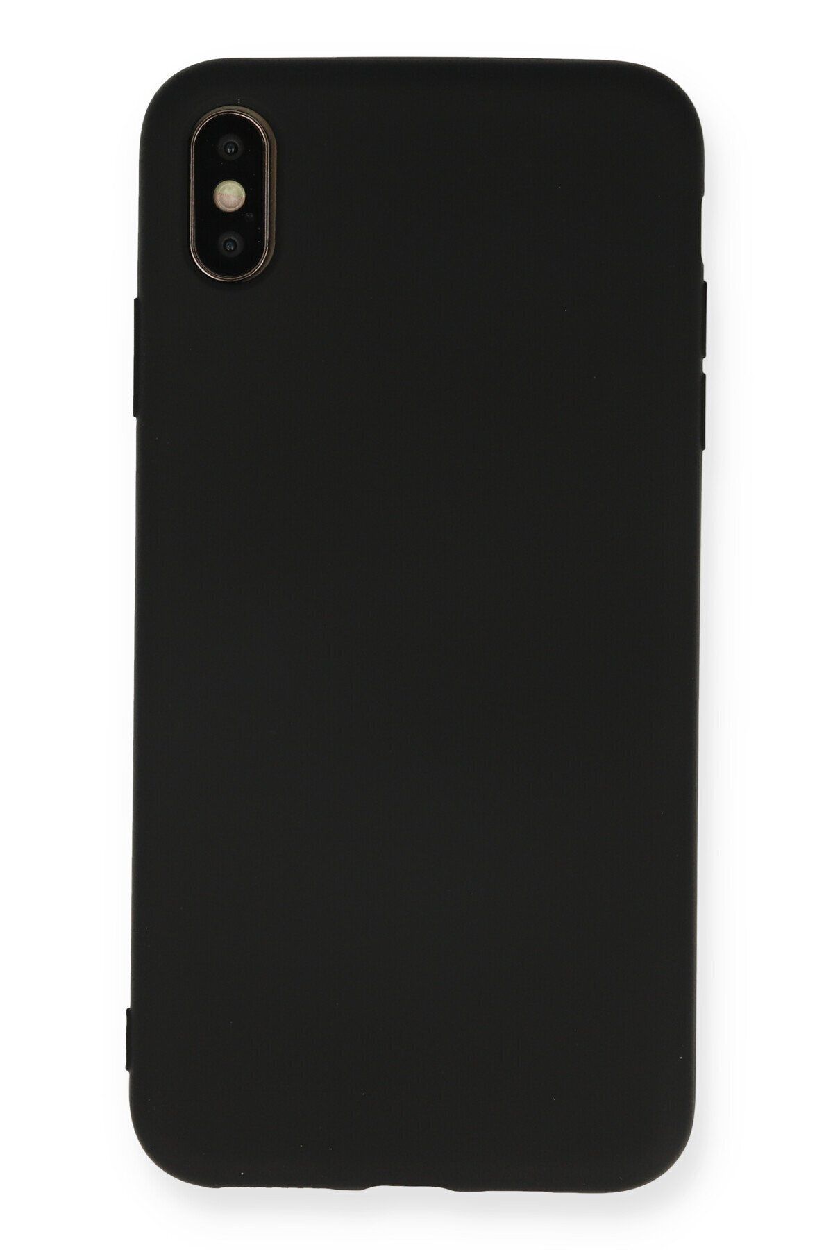cepmoda iPhone X - Uyumlu Cpmd içi kadife Soft-Nano Doku Kapak/Kılıf - SİYAH