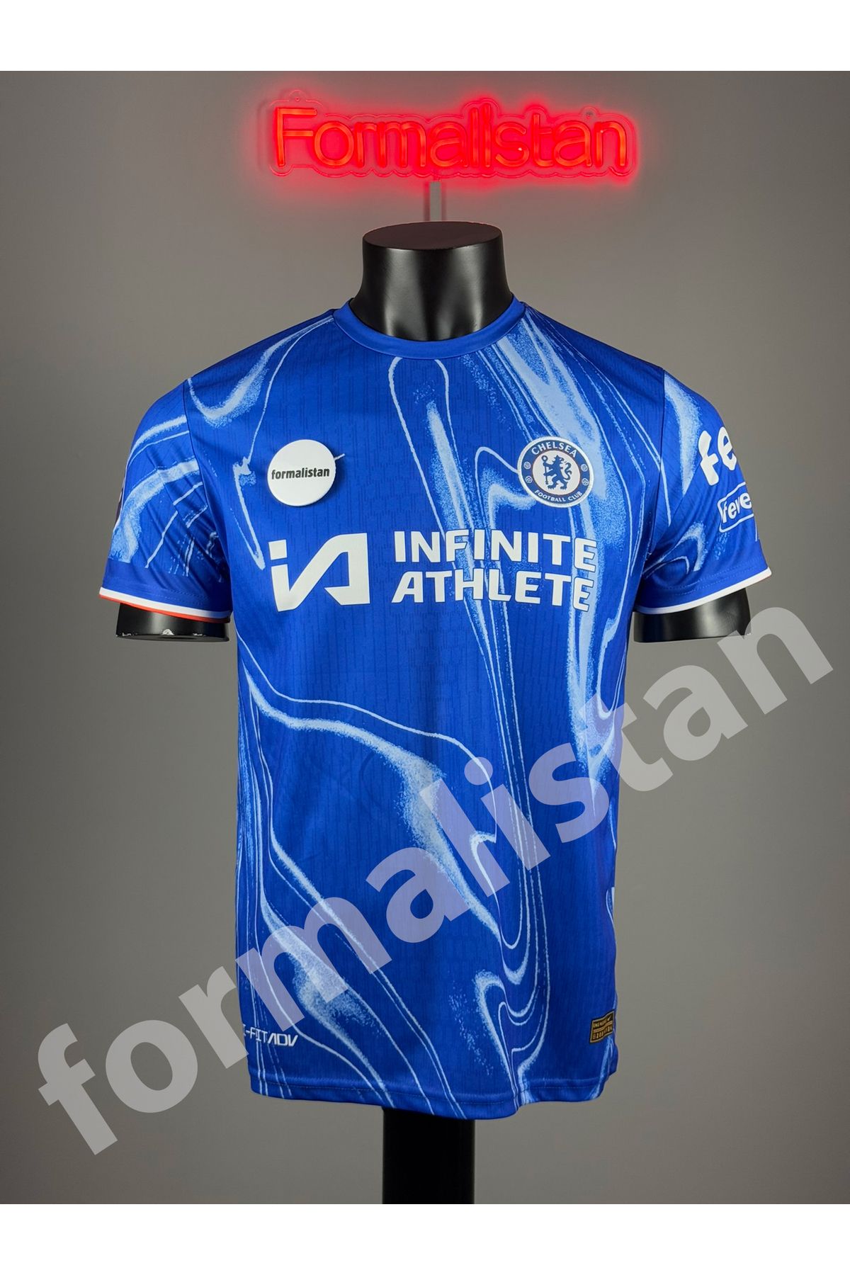 Quaxram Chêlseâ Isimsiz Yetişkin Futbol Forması - BLUE