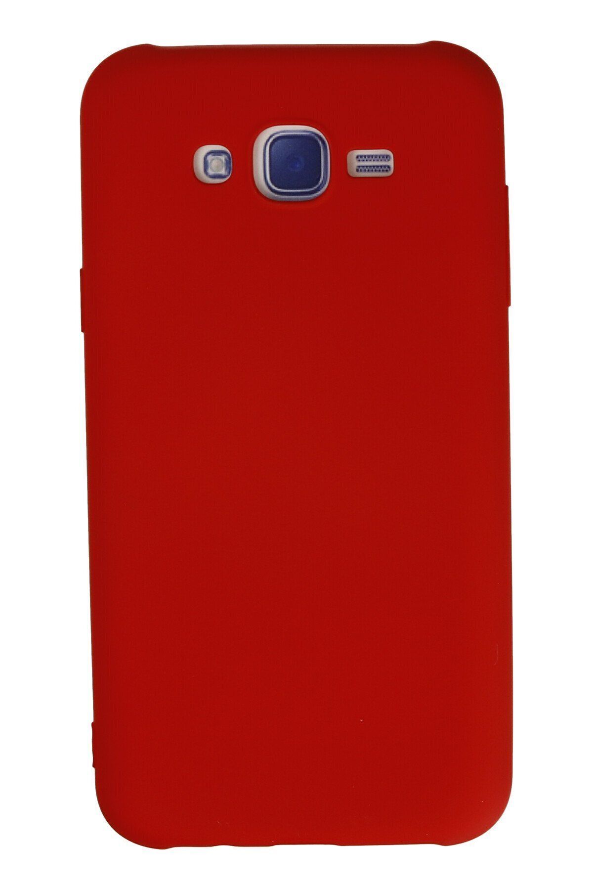cepmoda Samsung Galaxy J7 Telefon Kılıfı - Lansman, iÇi Süet/Kadife, Soft v2 - KIRMIZI
