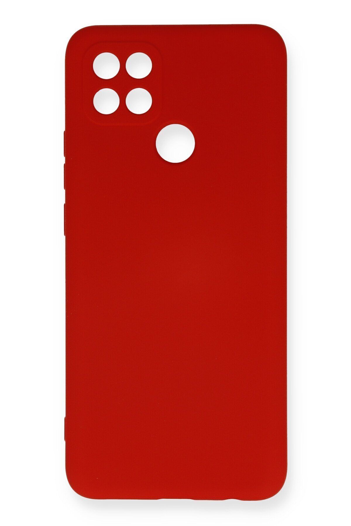 cepmoda Oppo A15 Uyumlu Cpmd içi kadife Soft-Nano Doku Kapak/Kılıf - KIRMIZI