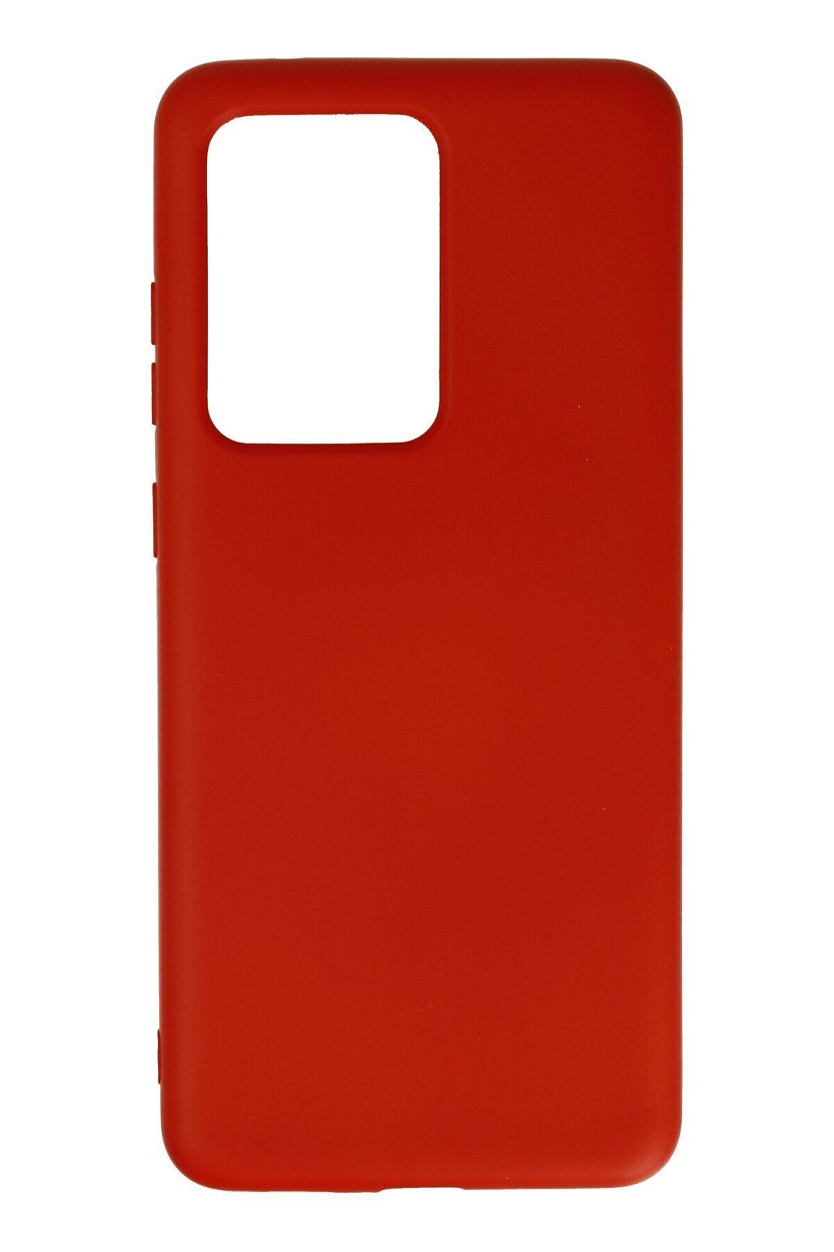cepmoda Samsung Galaxy S20 Ultra - Cpmd içi kadife Soft-Nano Doku Kapak/Kılıf - KIRMIZI uyumlu