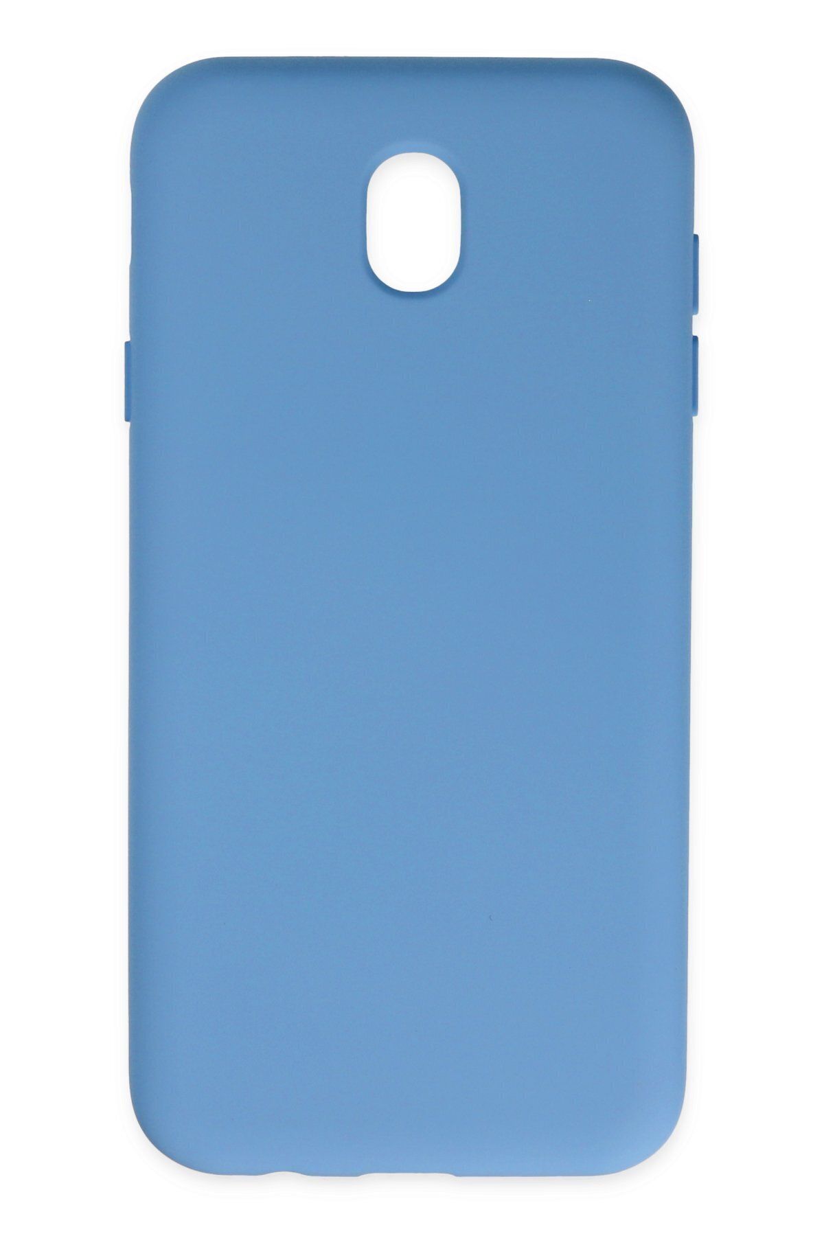cepmoda Samsung Galaxy J730 / J7 PRO Uyumlu Telefon Kılıfı - Lansman, iÇi Süet/Kadife, Soft - MAVİ