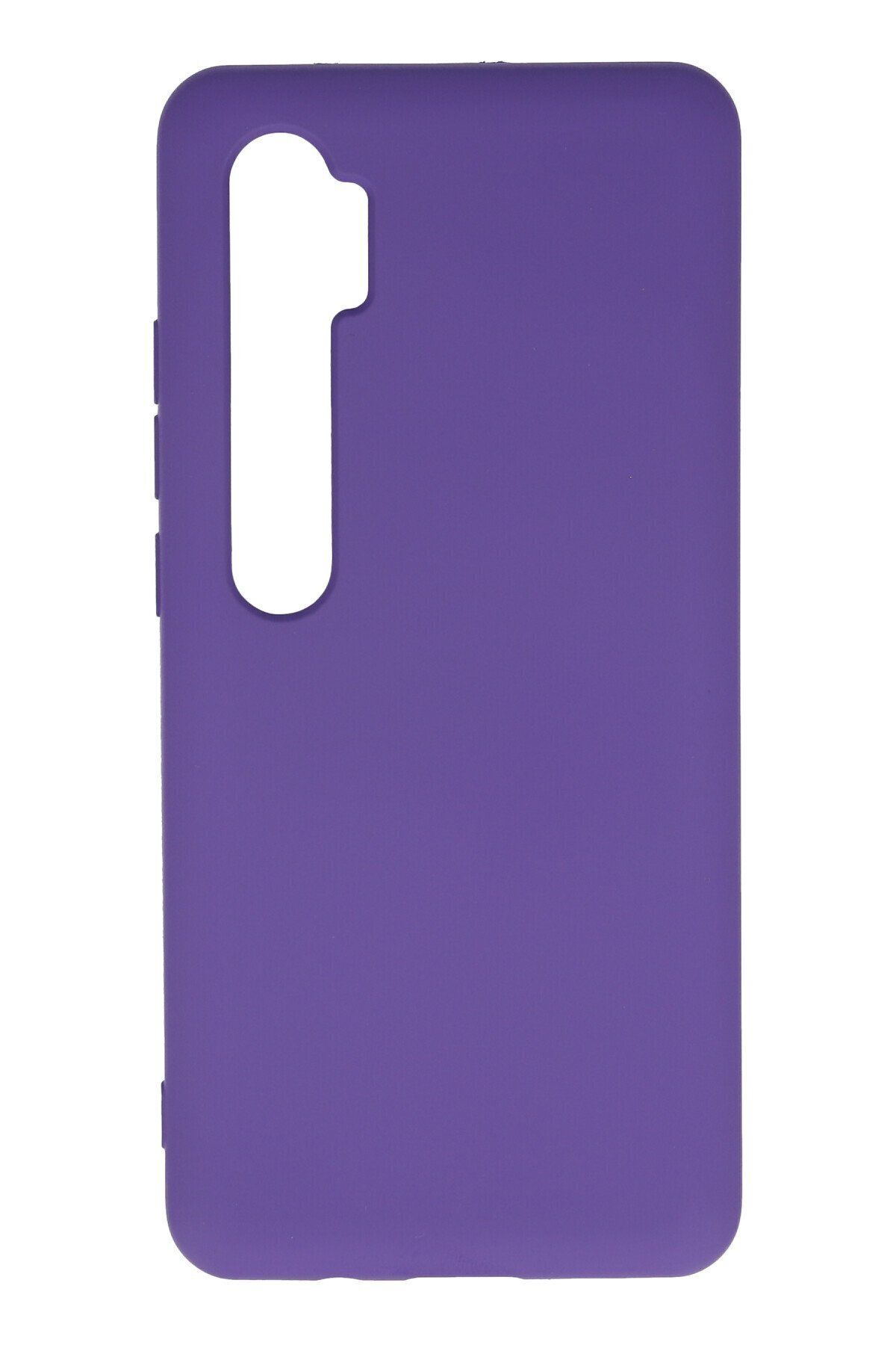 cepmoda Xiaomi Mi Note 10 Lite - Cpmd içi kadife Soft-Nano Doku Kapak/Kılıf - MOR
