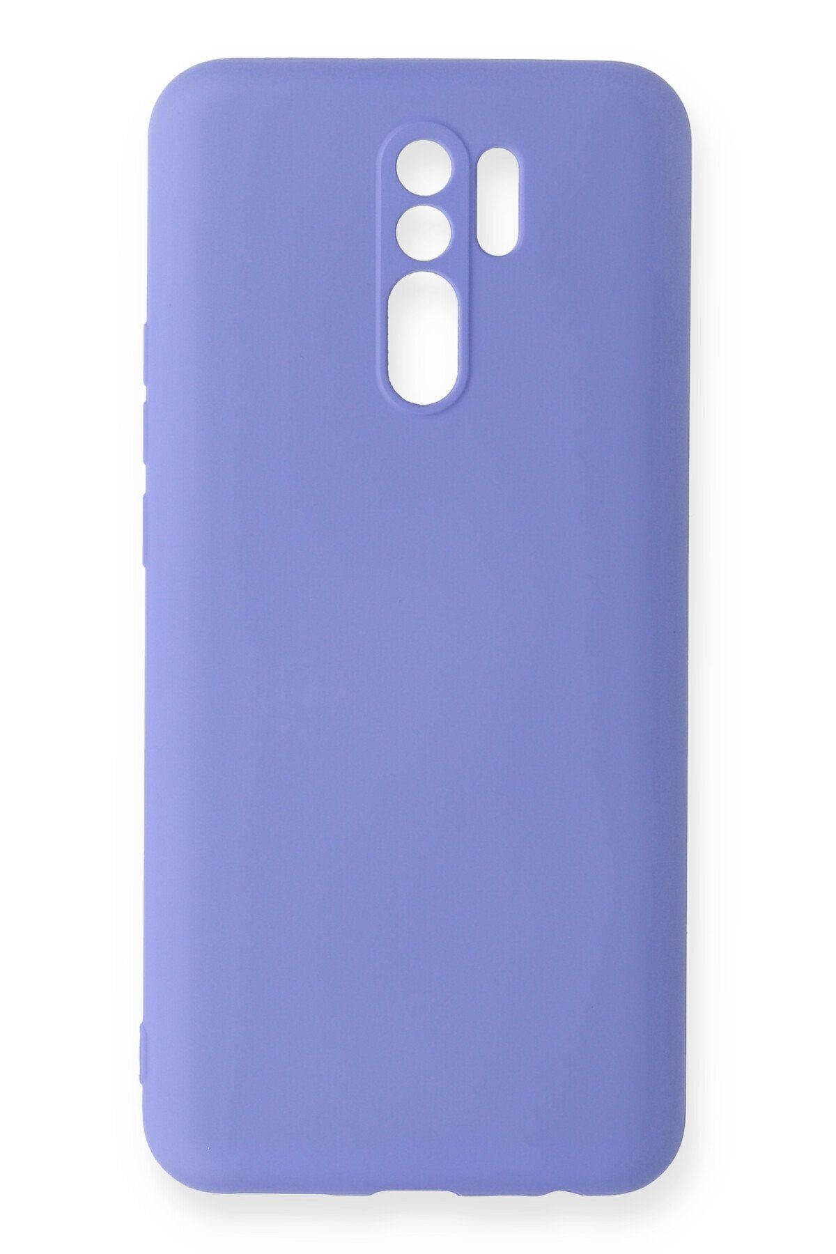 cepmoda Xiaomi Redmi 9 uyumlu- Cpmd içi kadife Soft-Nano Doku Kapak/Kılıf - LİLA