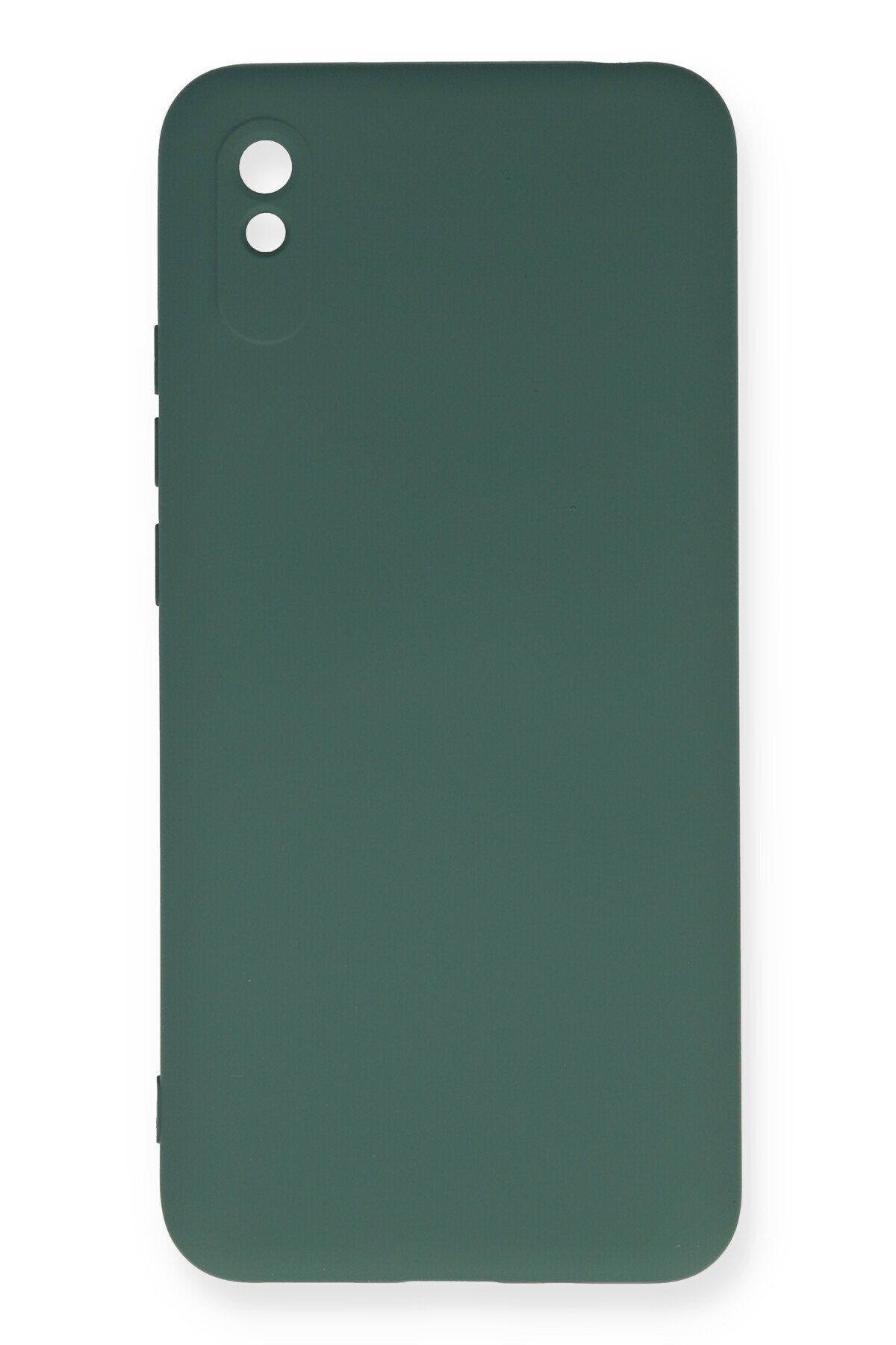 cepmoda Xiaomi Redmi 9A Uyumlu - Cpmd içi kadife Soft-Nano Doku Kapak/Kılıf - KOYU YEŞİL