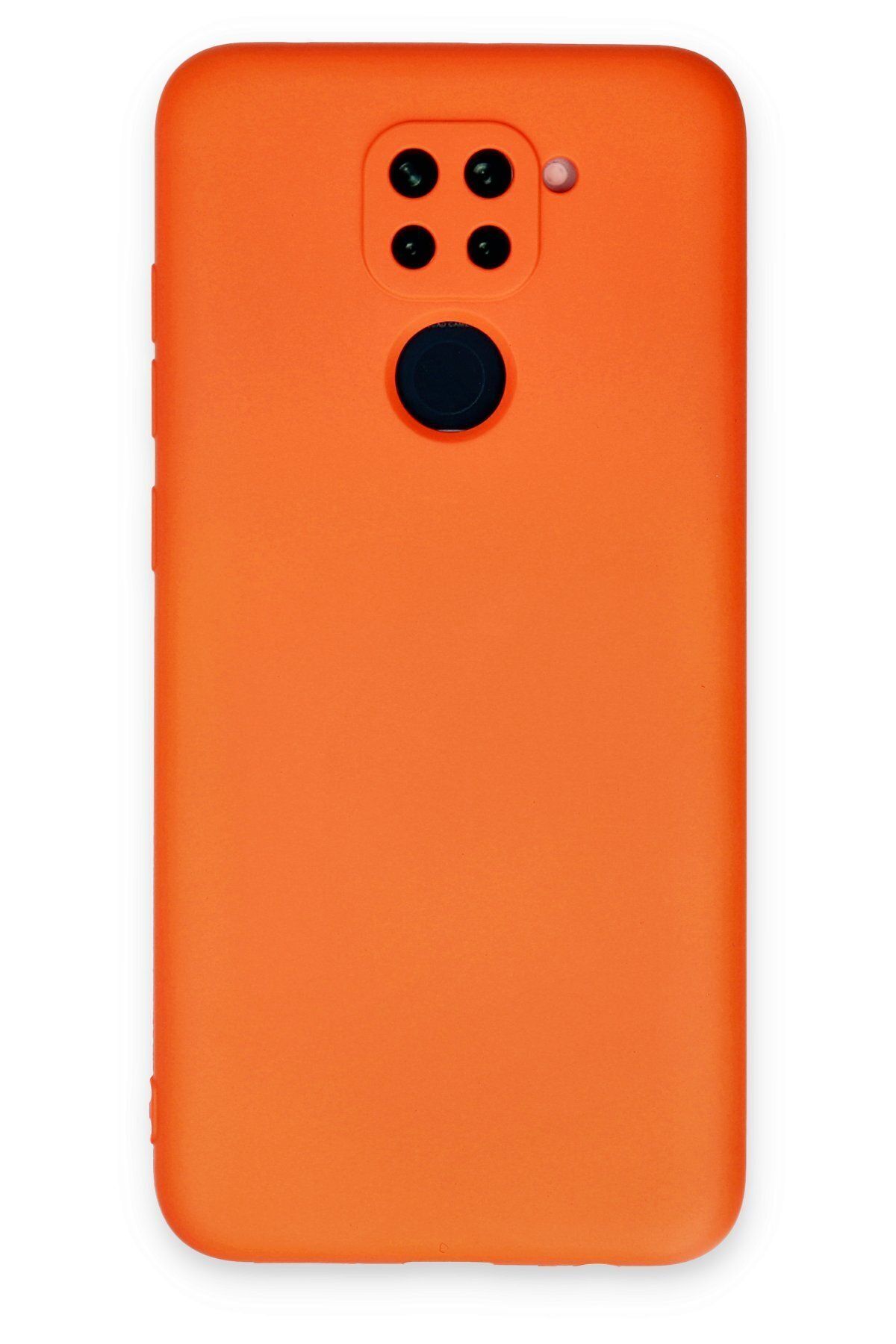 cepmoda Xiaomi Redmi Note 9 - Uyumlu Cpmd içi kadife Soft-Nano Doku Kapak/Kılıf - TURUNCU