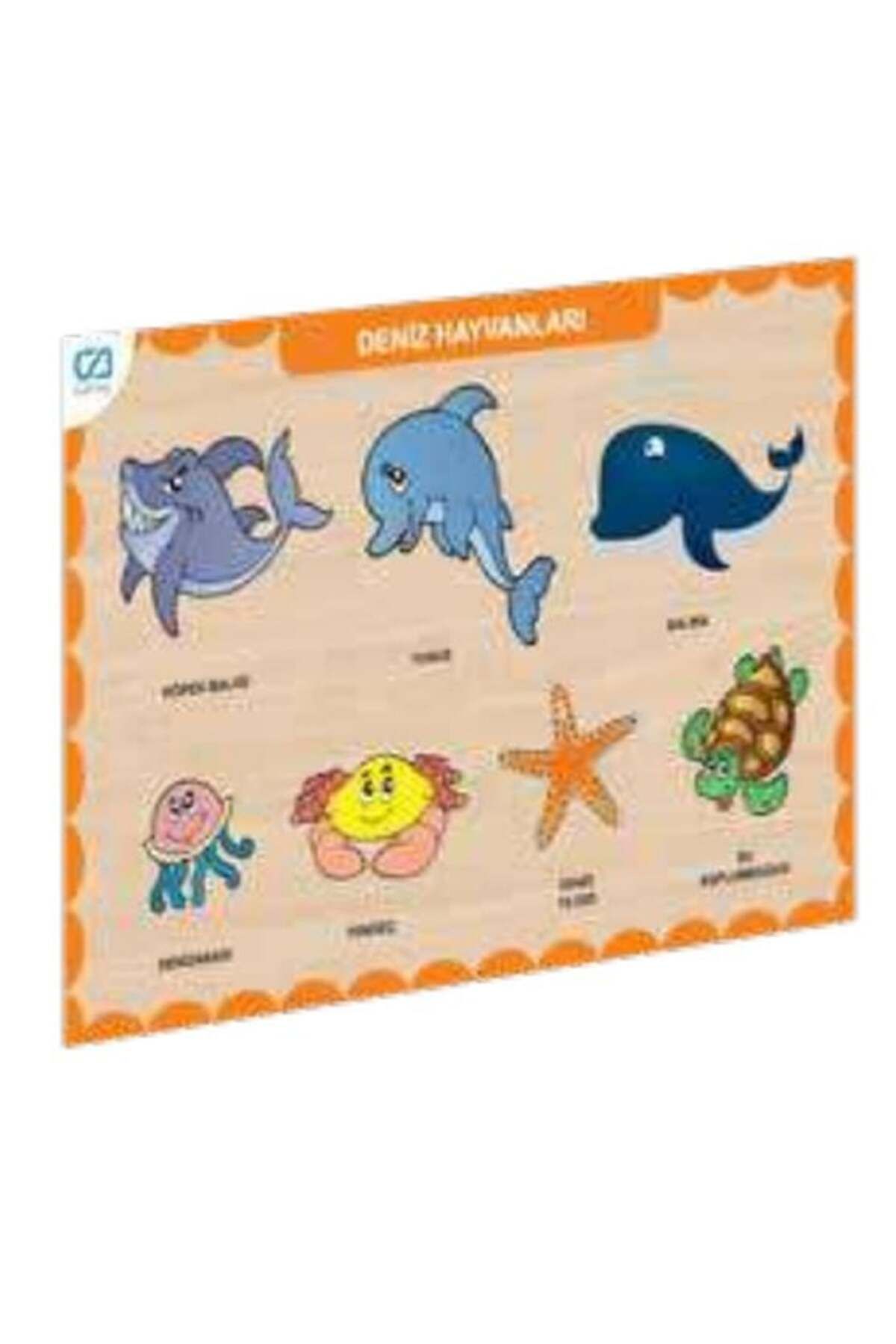 Destek Yayınları Ahşap Deniz Hayvanları Eğitici Set