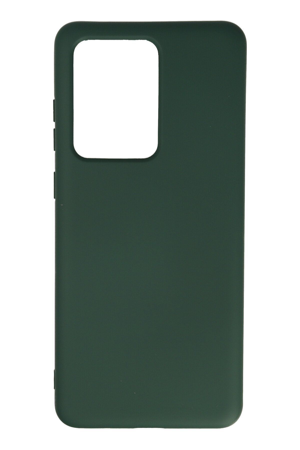 cepmoda Samsung Galaxy S20 Ultra Telefon Kılıfı - Lansman, iÇi Süet/Kadife, Soft v2 - KOYU YEŞİL
