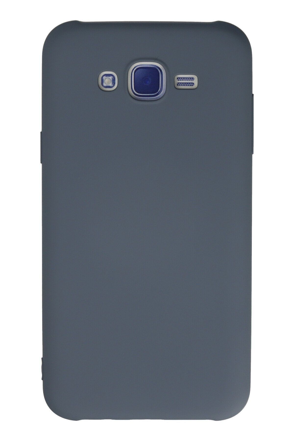 cepmoda Samsung Galaxy J7 Telefon Kılıfı - Lansman, iÇi Süet/Kadife, Soft v2 - GRİ