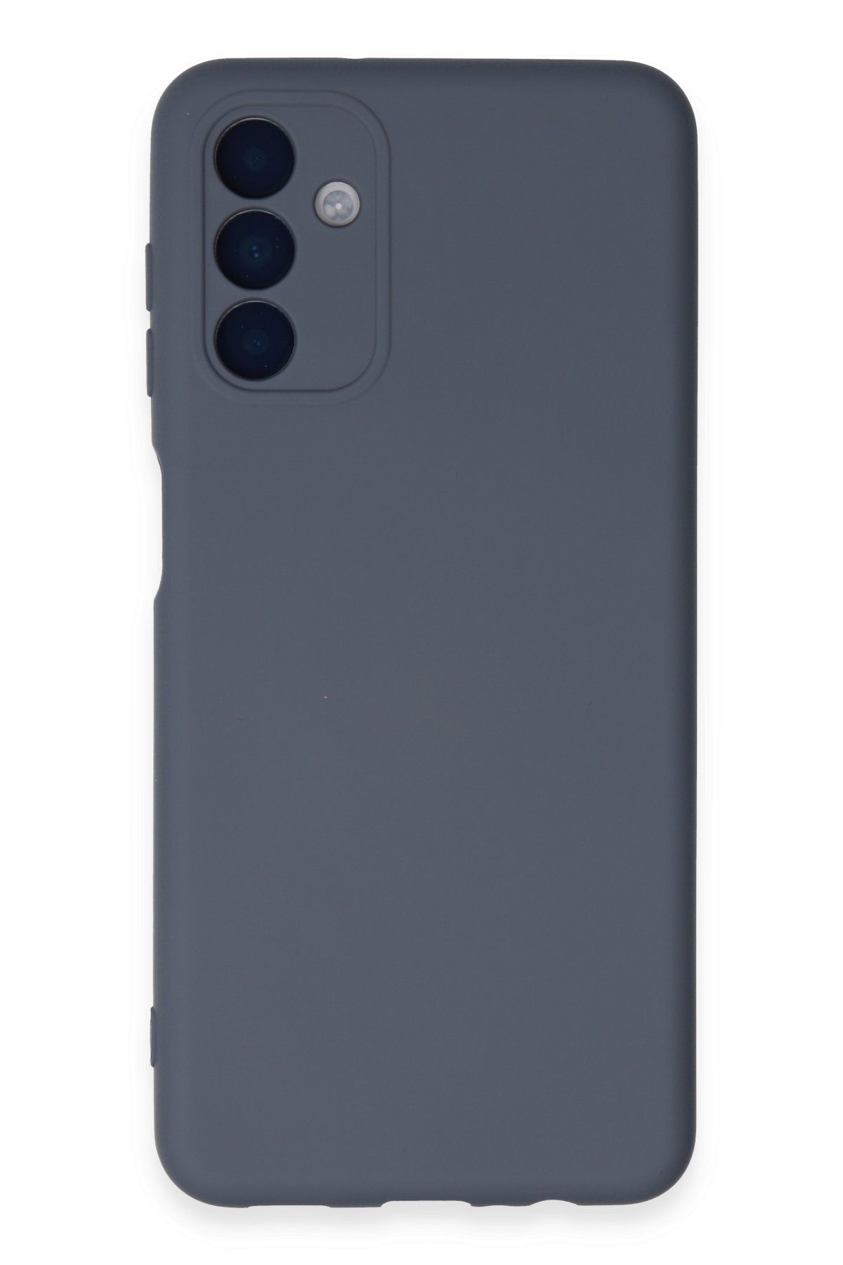 cepmoda Galaxy A24 4G Uyumlu - Cpmd içi kadife Soft-Nano Doku Kapak/Kılıf - GRİ