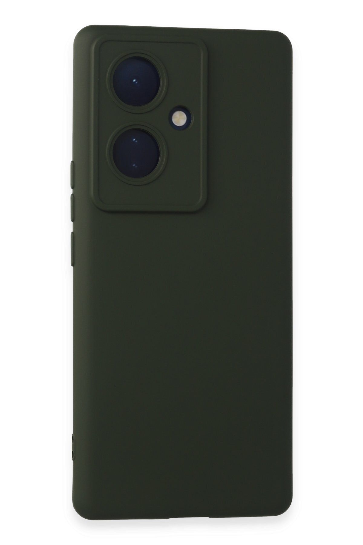 cepmoda Vivo V29 LİTE Uyumlu Telefon Kılıfı - Lansman, iÇi Süet/Kadife, Soft - KOYU YEŞİL