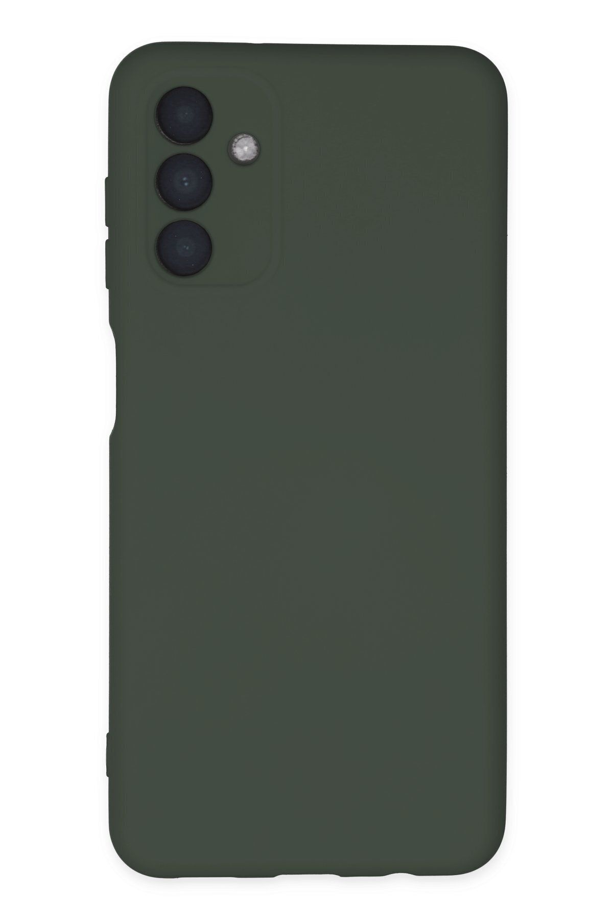 cepmoda Galaxy A04S -Uyumlu  Cpmd içi kadife Soft-Nano Doku Kapak/Kılıf - KOYU YEŞİL