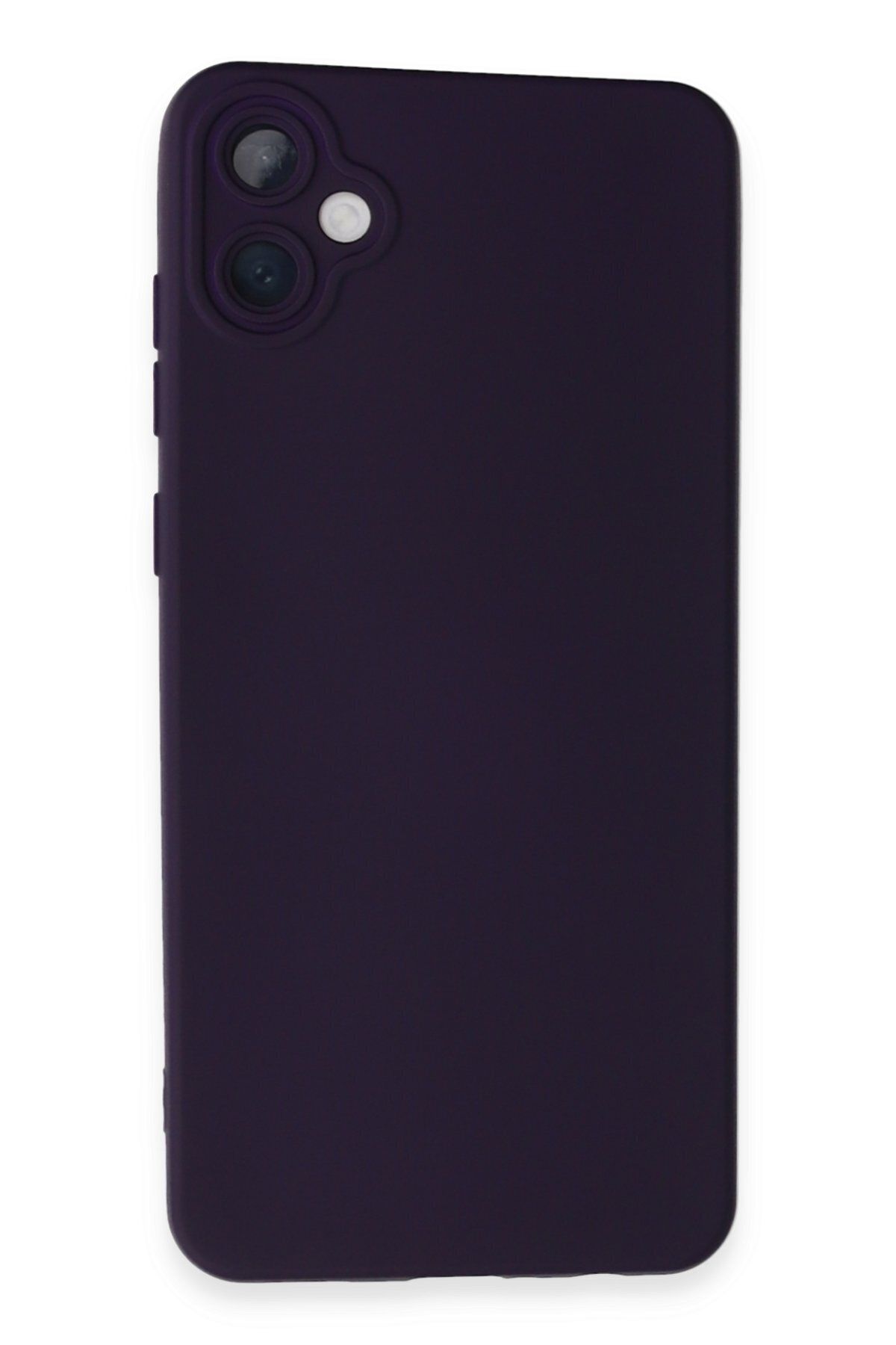 cepmoda Galaxy A05 uyumlu- Cpmd içi kadife Soft-Nano Doku Kapak/Kılıf - MOR
