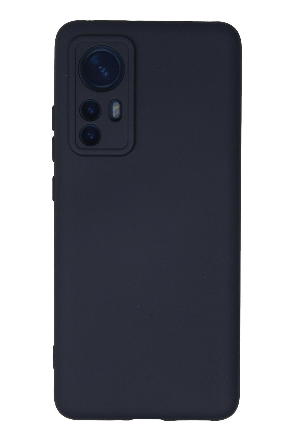 cepmoda Xiaomi Mi 12 - Uyumlu Cpmd içi kadife Soft-Nano Doku Kapak/Kılıf - LACİVERT