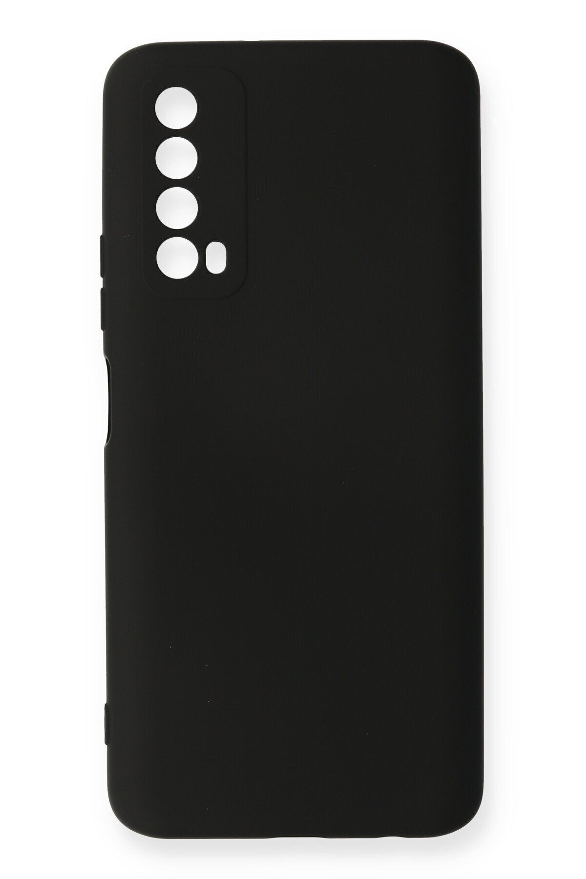 cepmoda Huawei P Smart 2021  uyumlu - Cpmd içi kadife Soft-Nano Doku Kapak/Kılıf - SİYAH