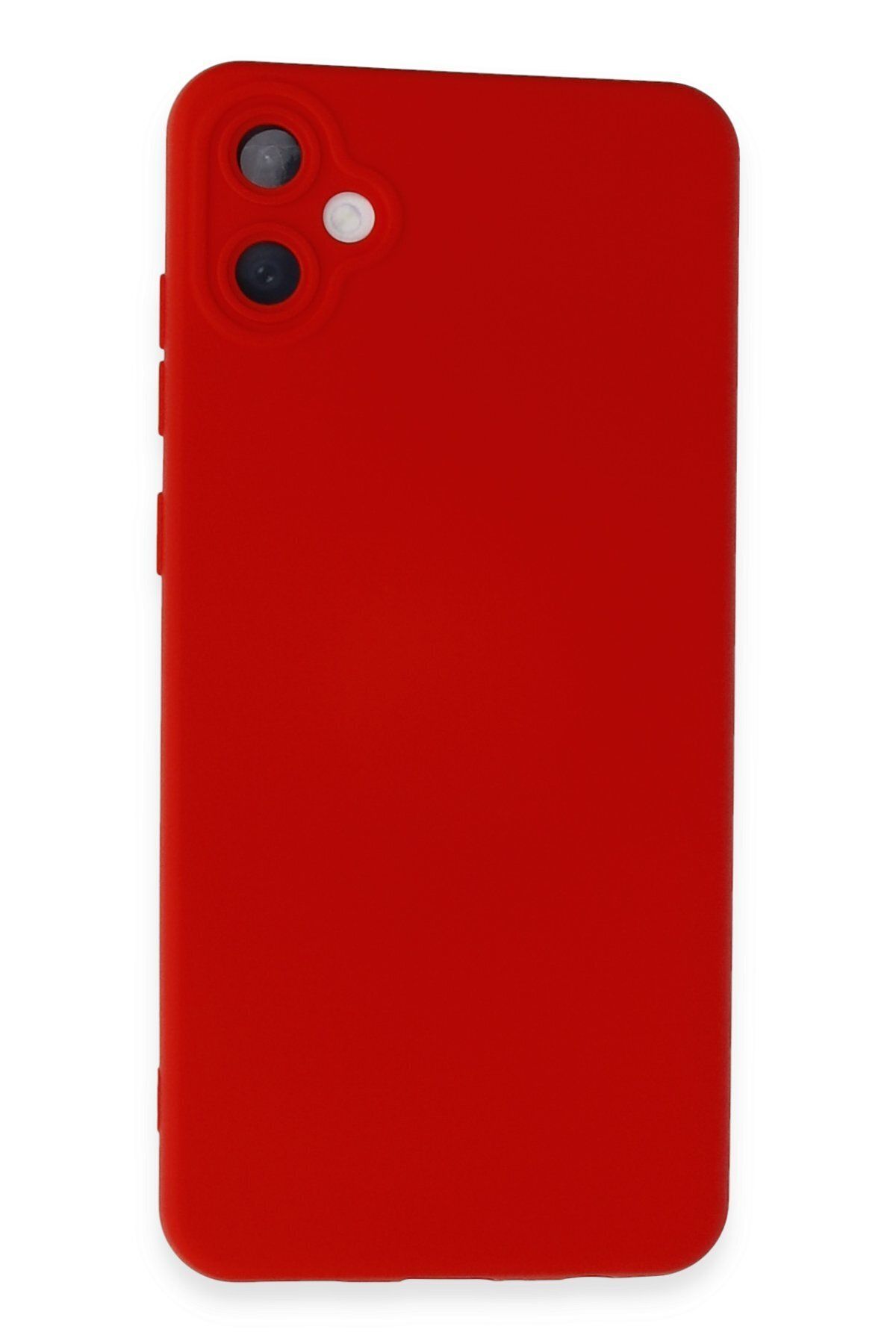cepmoda Samsung Galaxy A05 - Cpmd içi kadife Soft-Nano Doku Kapak/Kılıf - KIRMIZI uyumlu