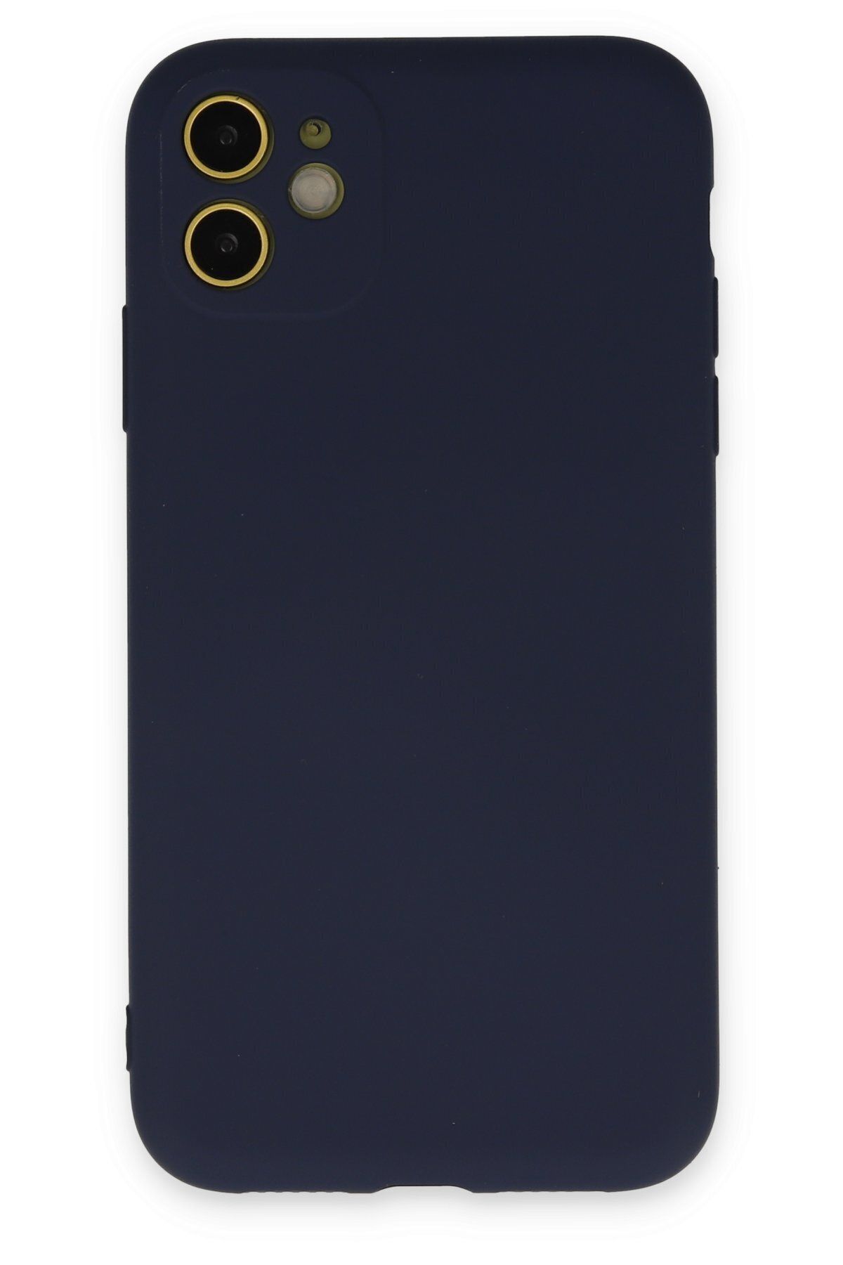 cepmoda iPhone 11 - Uyumlu Cpmd içi kadife Soft-Nano Doku Kapak/Kılıf - LACİVERT