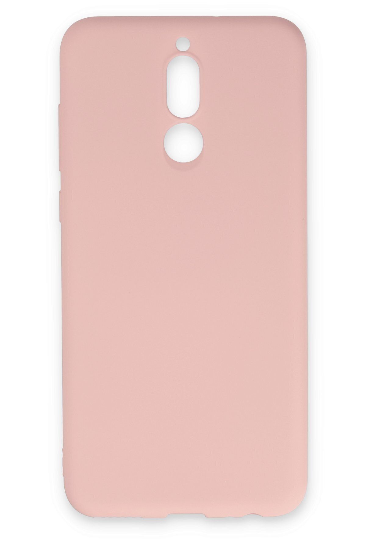 cepmoda Mate 10 Lite uyumlu- Cpmd içi kadife Soft-Nano Doku Kapak/Kılıf - PUDRA