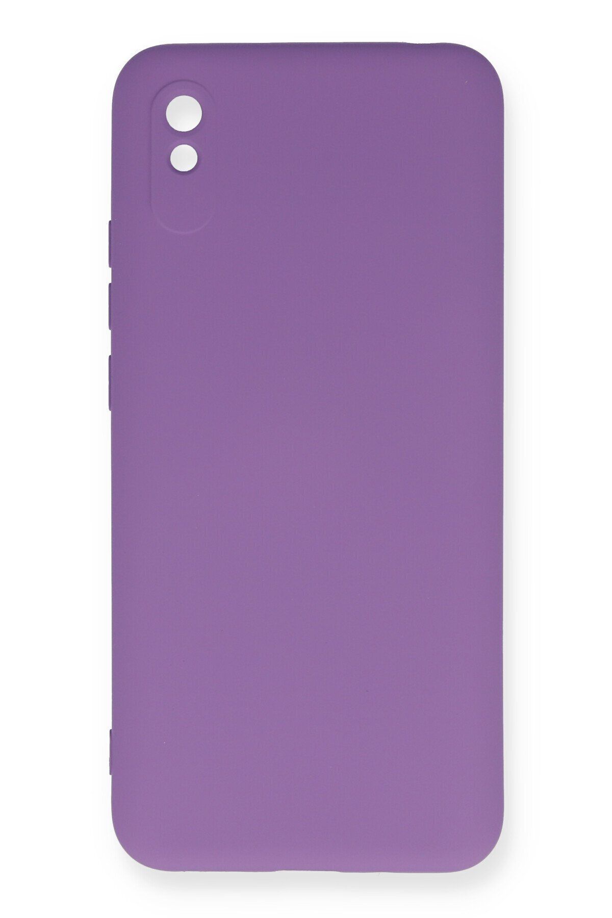 cepmoda Xiaomi Redmi 9A - Cpmd içi kadife Soft-Nano Doku Kapak/Kılıf Uyumlu - MOR
