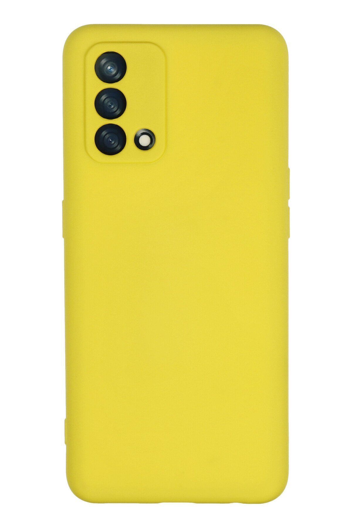 cepmoda Oppo A74 4G Telefon Kılıfı - Lansman, iÇi Süet/Kadife, Soft v2 - SARI