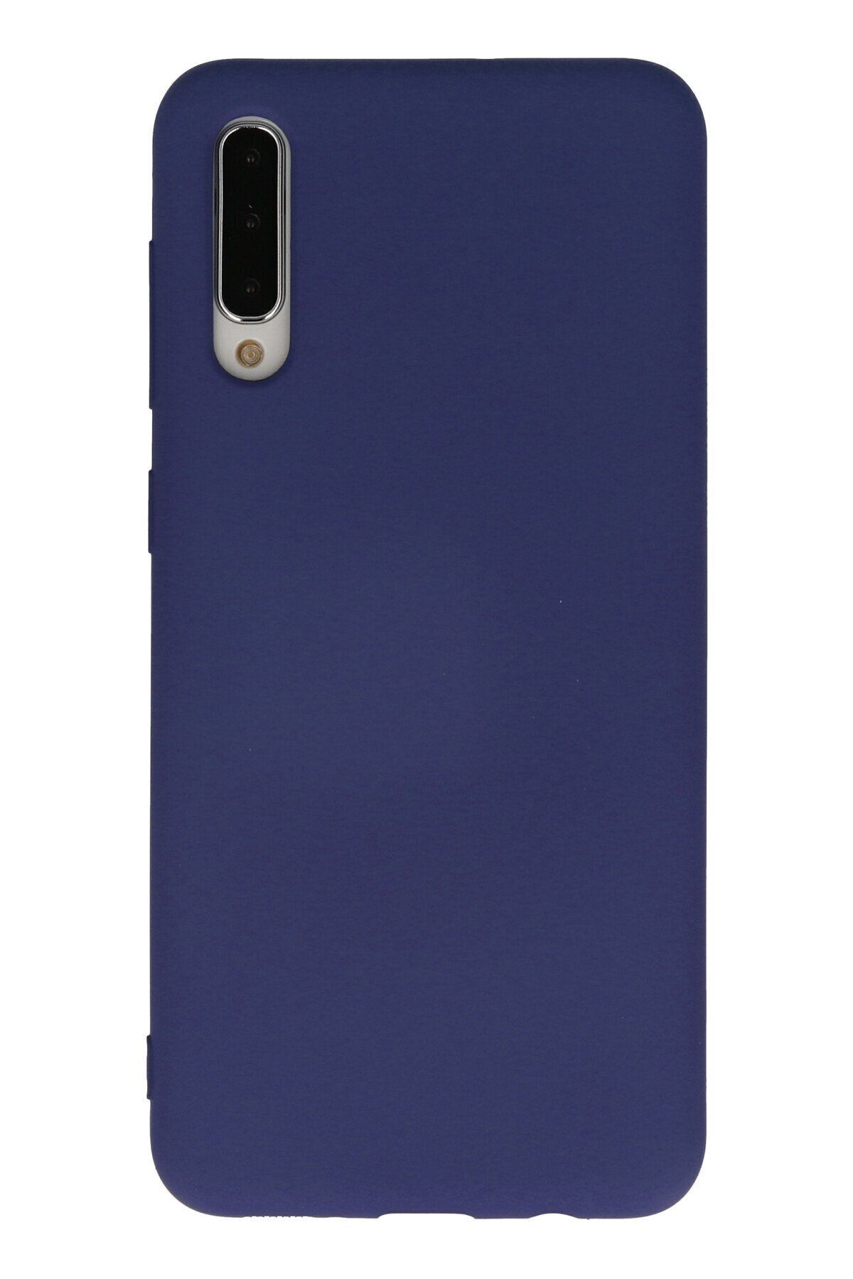 cepmoda Galaxy A50 -Uyumlu  Cpmd içi kadife Soft-Nano Doku Kapak/Kılıf - LACİVERT
