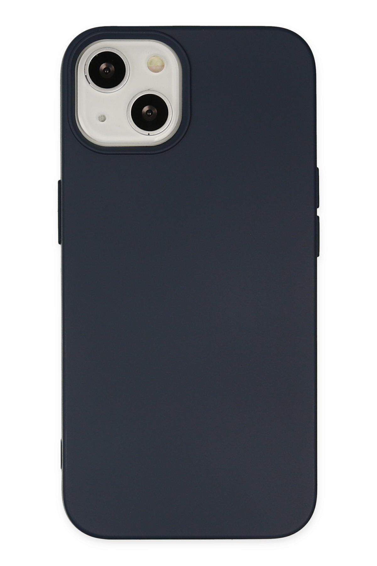 cepmoda iPhone 15 Uyumlu  - Cpmd içi kadife Soft-Nano Doku Kapak/Kılıf - LACİVERT