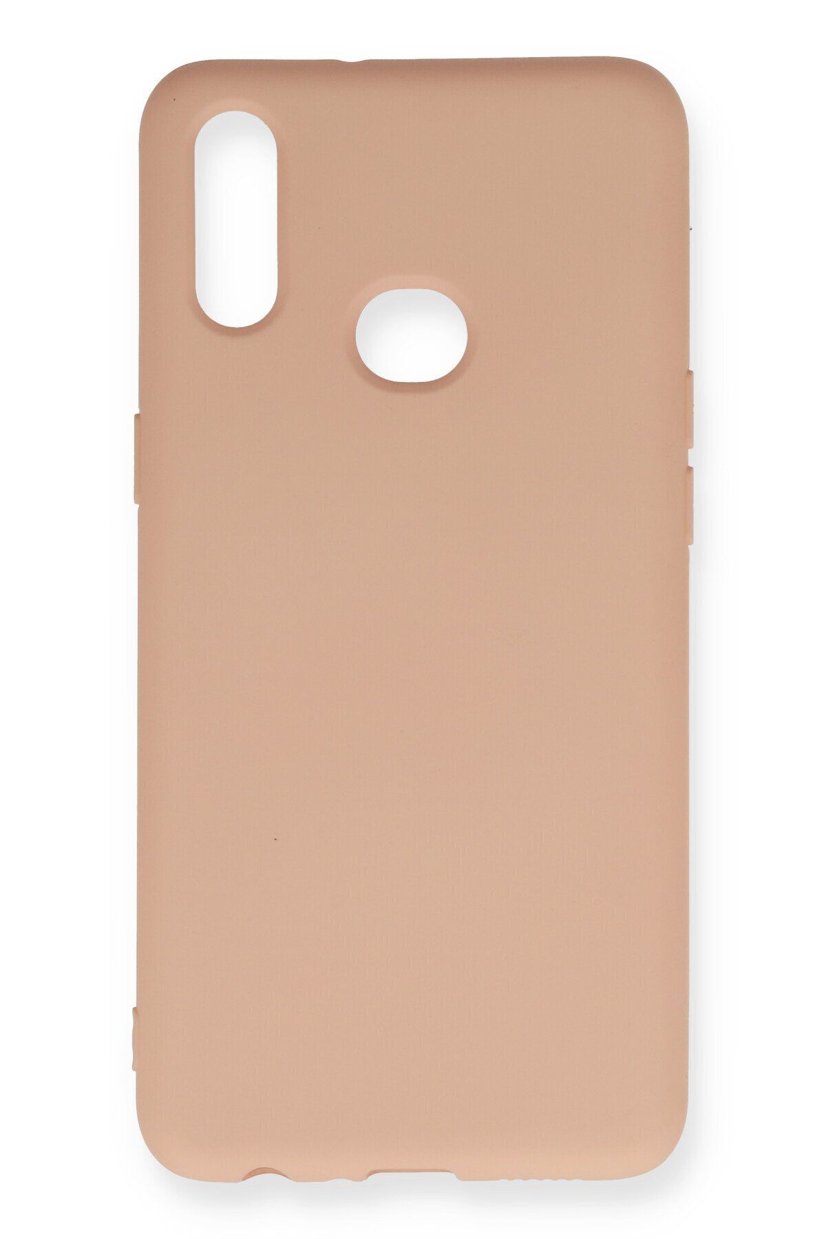 cepmoda Galaxy A10S Uyumlu - Cpmd içi kadife Soft-Nano Doku Kapak/Kılıf - PUDRA
