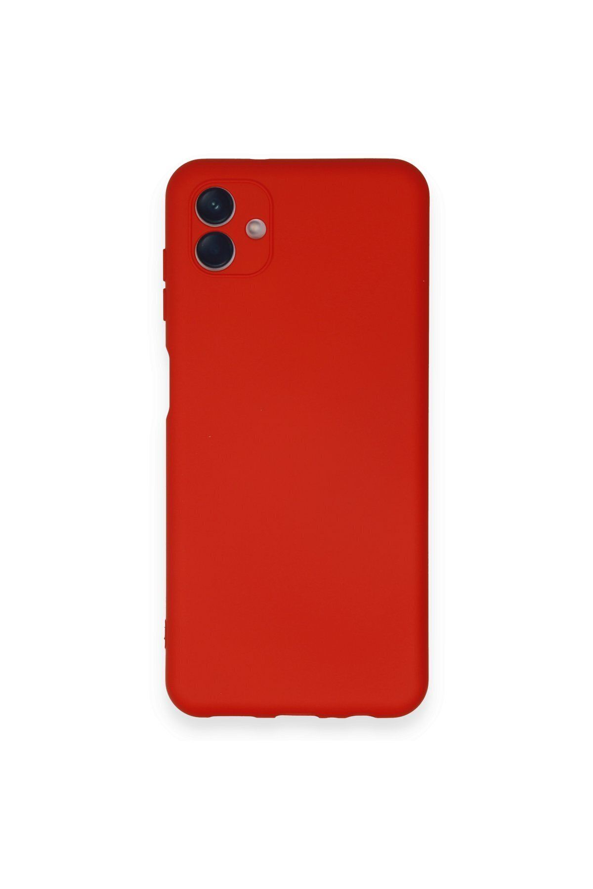 cepmoda Galaxy A04 - Cpmd içi kadife Soft-Nano Doku Kapak/Kılıf - KIRMIZI Uyumlu