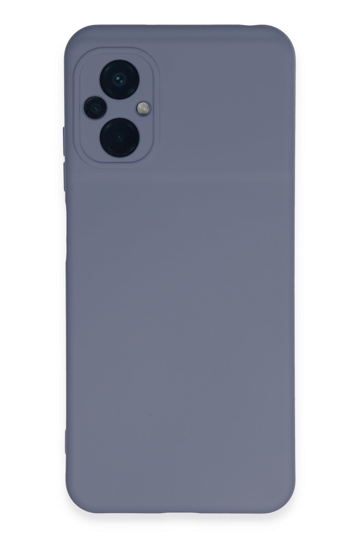 cepmoda Xiaomi Poco M5 - Cpmd içi kadife Soft-Nano Doku Kapak/Kılıf - GRİ uyumlu
