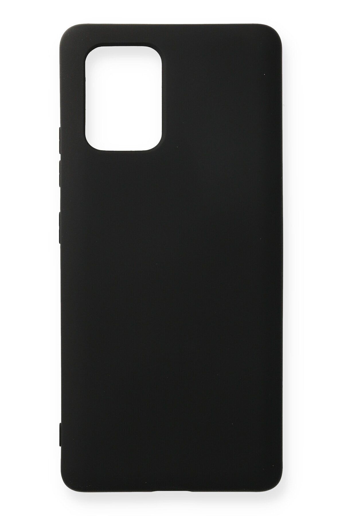 cepmoda Galaxy S10 Lite Uyumlu - Cpmd içi kadife Soft-Nano Doku Kapak/Kılıf - SİYAH