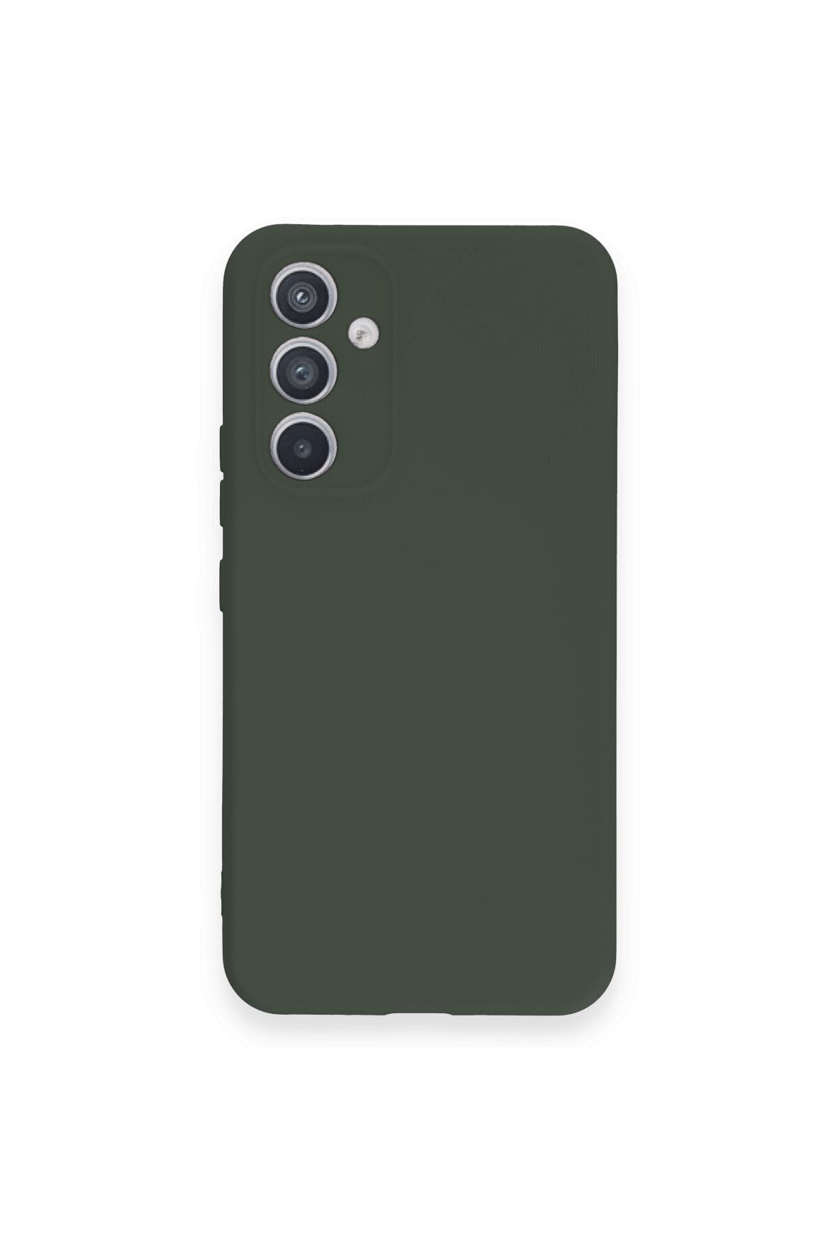 cepmoda Galaxy A54 5G uyumlu   - Cpmd içi kadife Soft-Nano Doku Kapak/Kılıf - KOYU YEŞİL