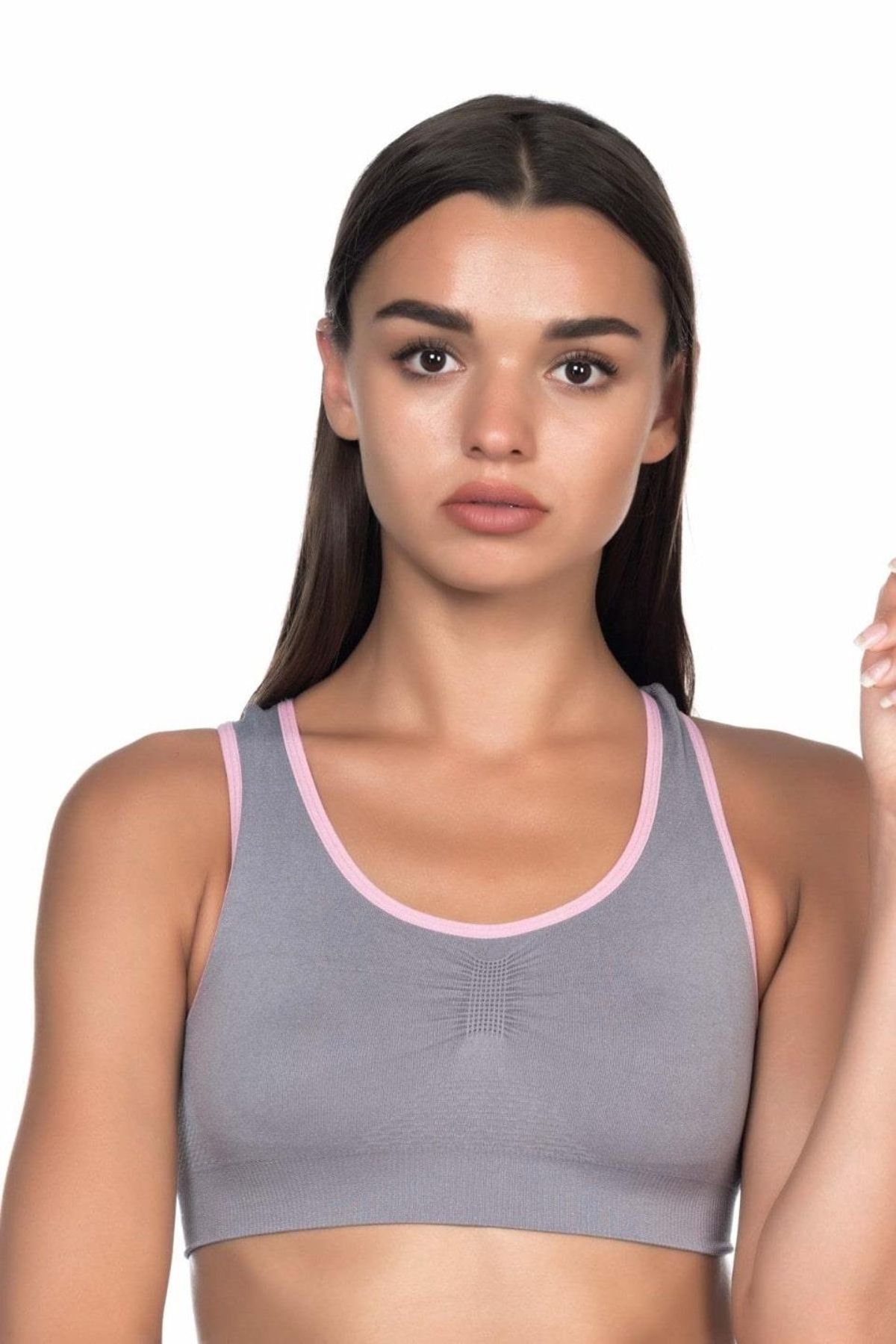 Beruflic GRİ PEMBE MI Angel 4024 Double Toparlayıcı Büstiyer