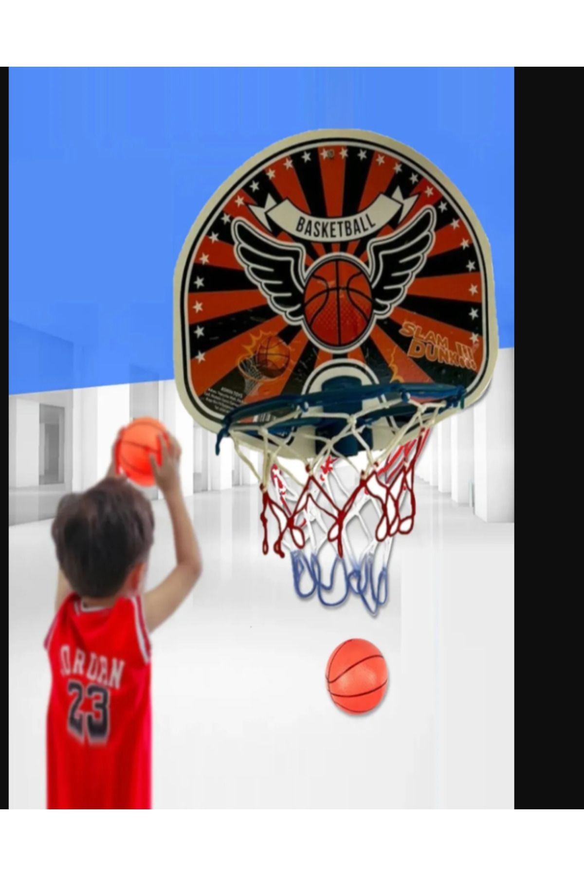Ax Axentia Basketbol Potası Mini Sepet Basketbol Çemberi Sepeti Panyası Oyuncak Çocuk Duvar Basketbol Oyun Seti