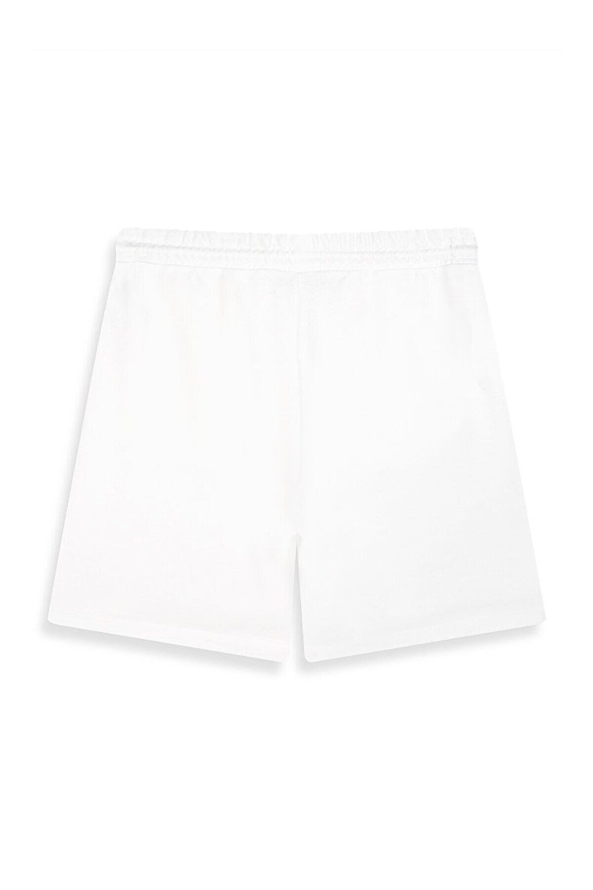 Ltb-Basic Regular Zippered Cream Shorts 2