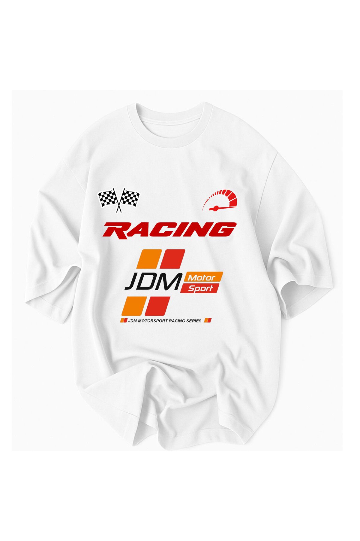 JDM RACING® Resmi Koleksiyon – Oversize Hız Temalı Erkek Tişörtleri
