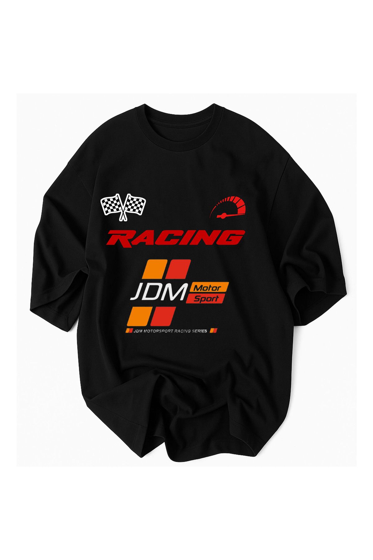 JDM RACING® Resmi Koleksiyon – Oversize Hız Temalı Erkek Tişörtleri