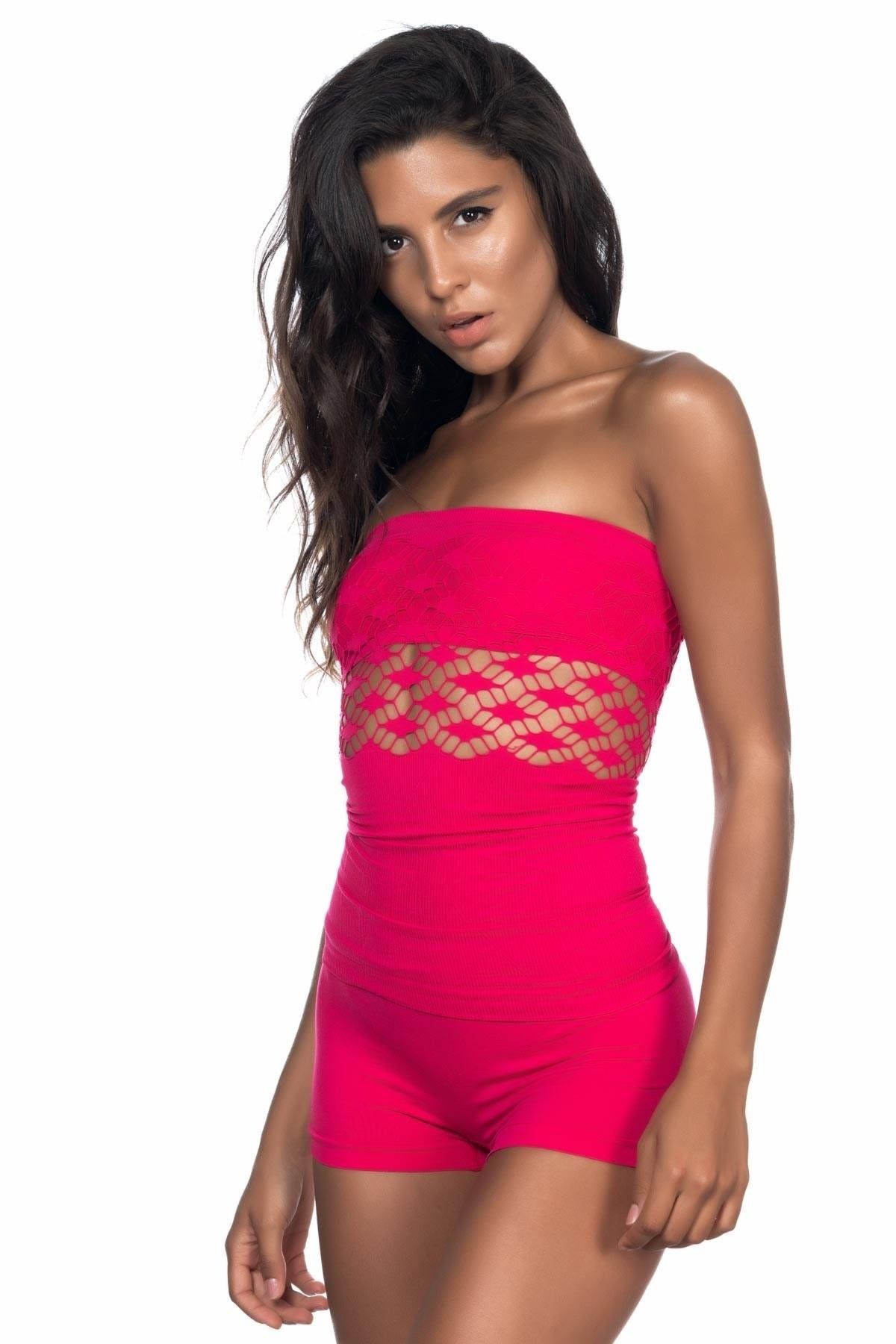 Beruflic FUŞYA MI Angel 5035 Straplez Atlet Korse