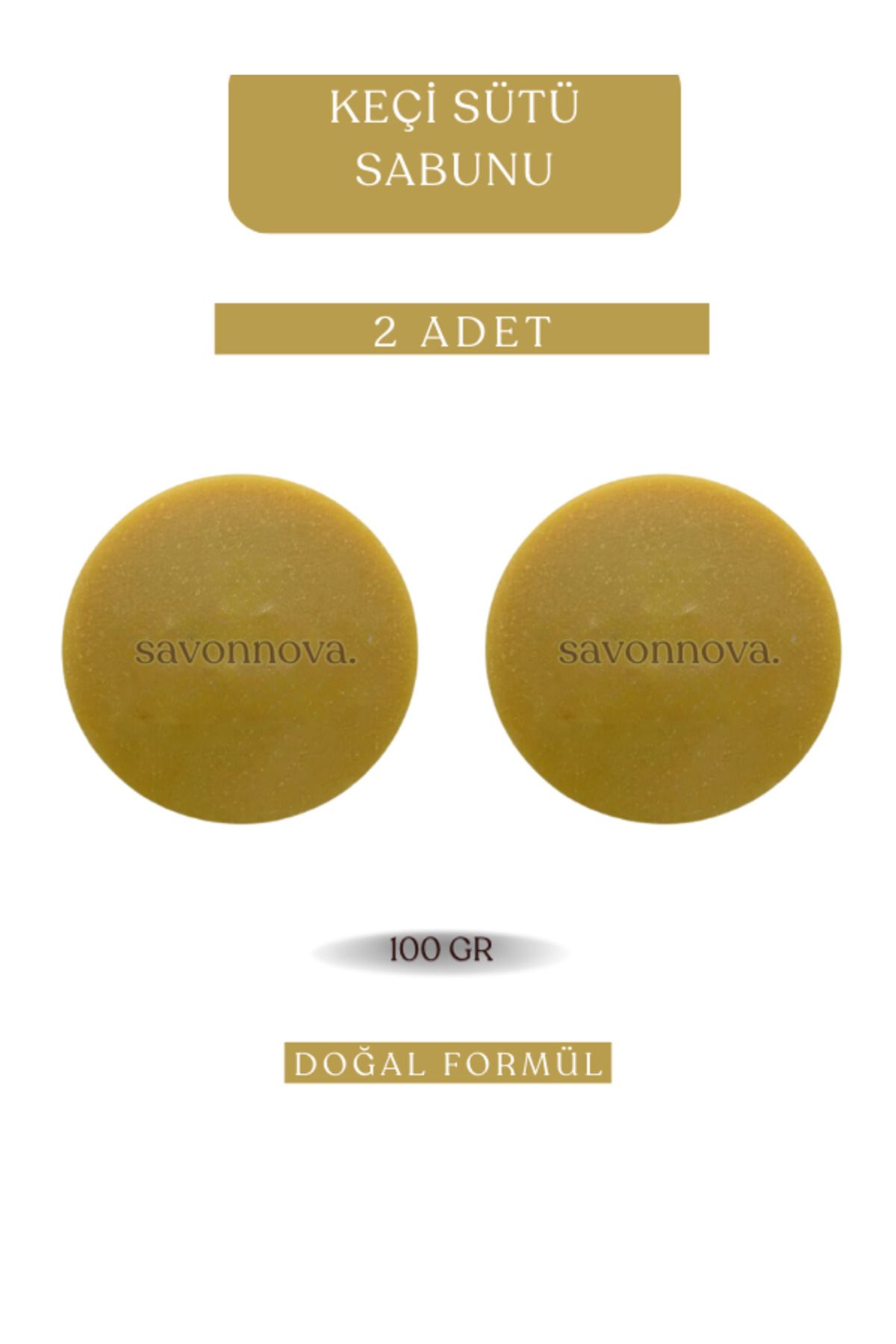 Kozmetigo Doğal Keçi Sütü Sabunu 2x100GR Cilt Bakımı ve Kişisel Bakım İçin Katı Sabun