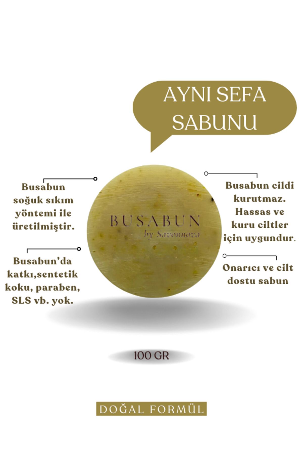 Kozmetigo Aynı Sefa Sabunu Doğal ve Katkısız Sabun 100 GR