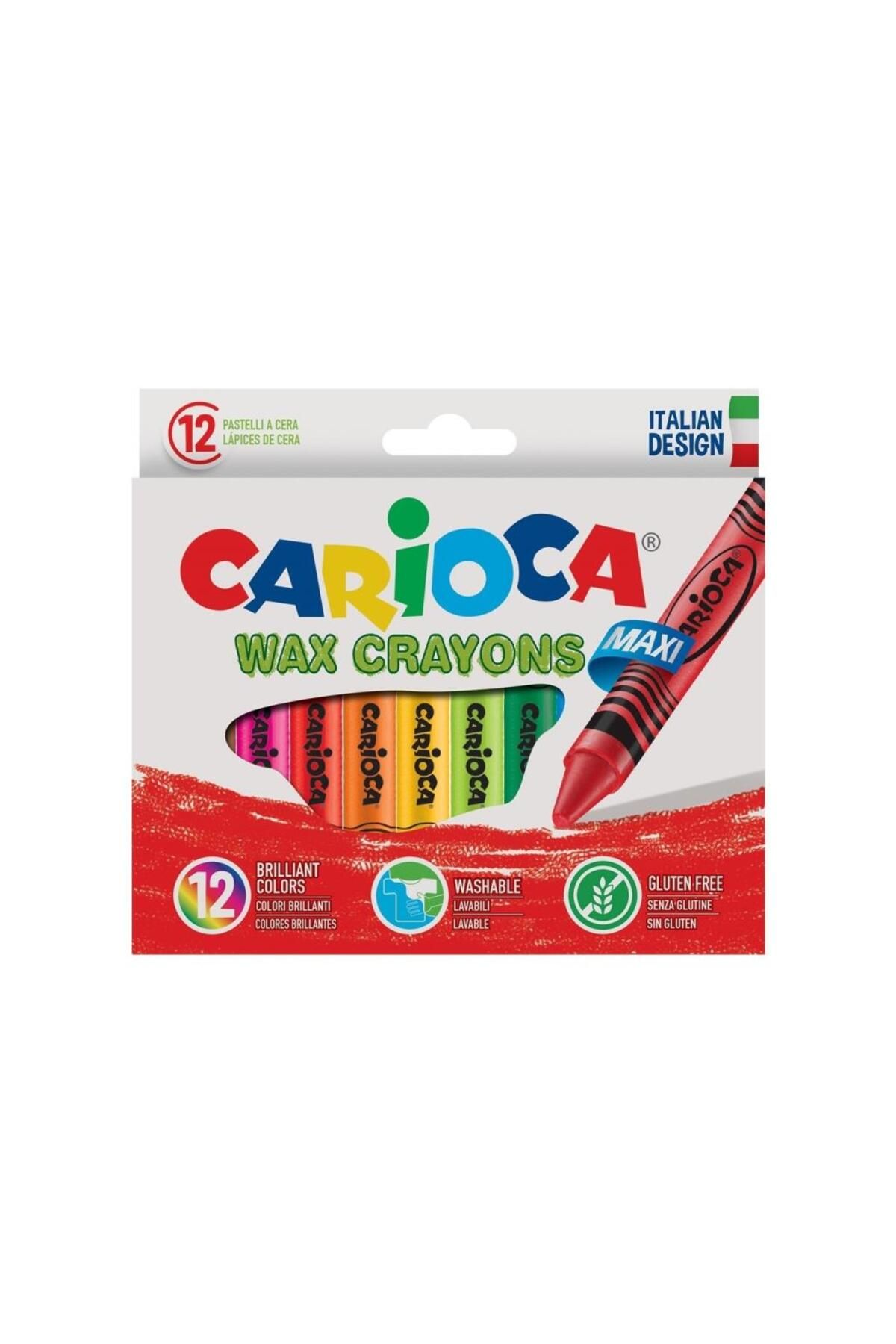 Skygo Carioca Wax Maxi Yıkanabilir Pastel Boya Kalemi 12'Li