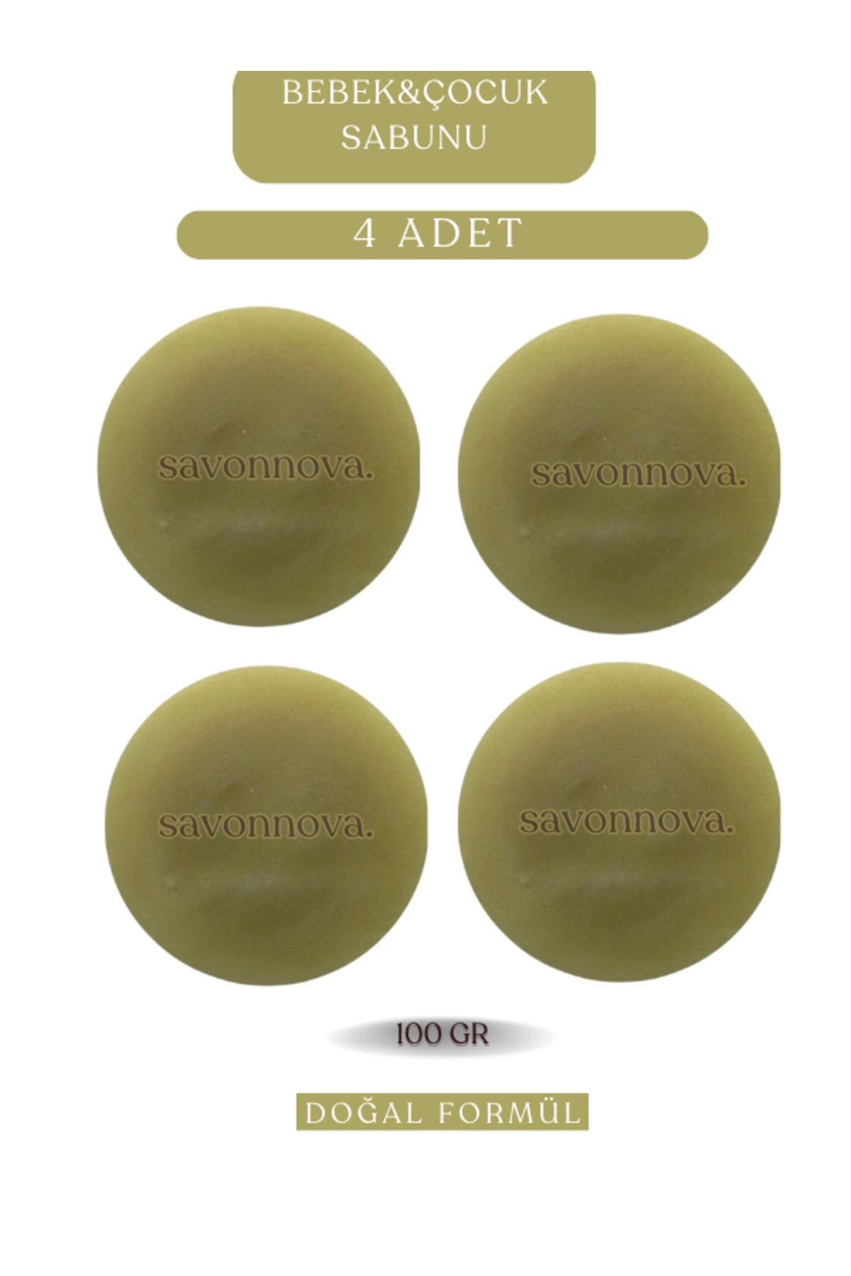 Kozmetigo Bebek&Çocuk Sabunu Avantajlı 4x100 GR Set Cilt Bakımı ve Kişisel Bakım İçin Katı Sabun