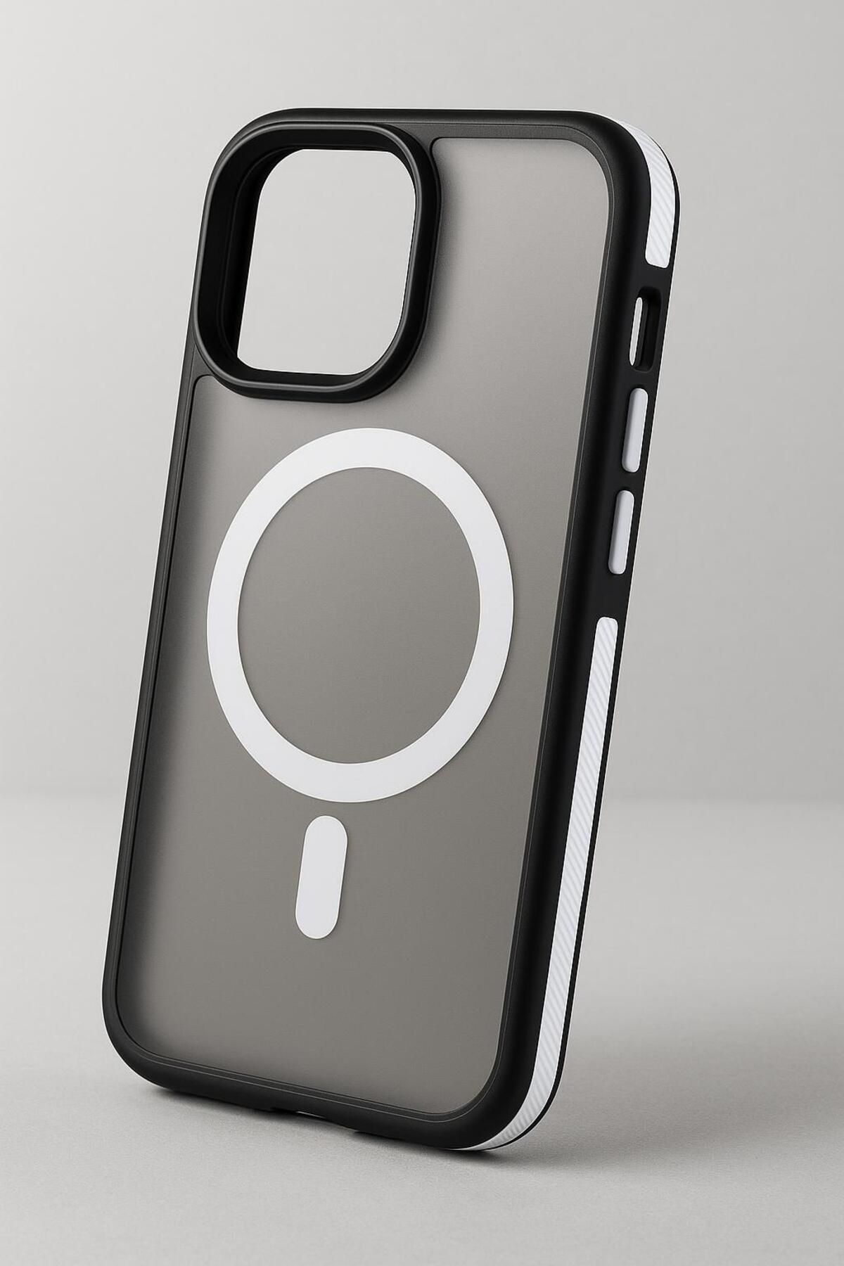 ADR Apple Iphone 13/14 Kılıf Mat Magsafe Şarj Özellikli Darbe Önleyici Hassas Buton Yumuşak Kenar