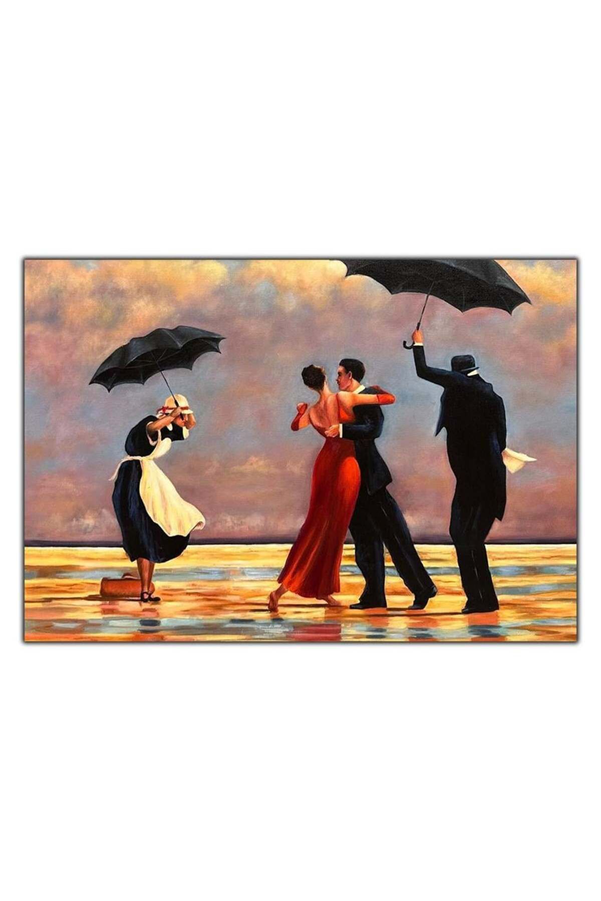 tablodekor TANGO YAPAN ÇİFT YAĞLI BOYA DOKULU TABLO