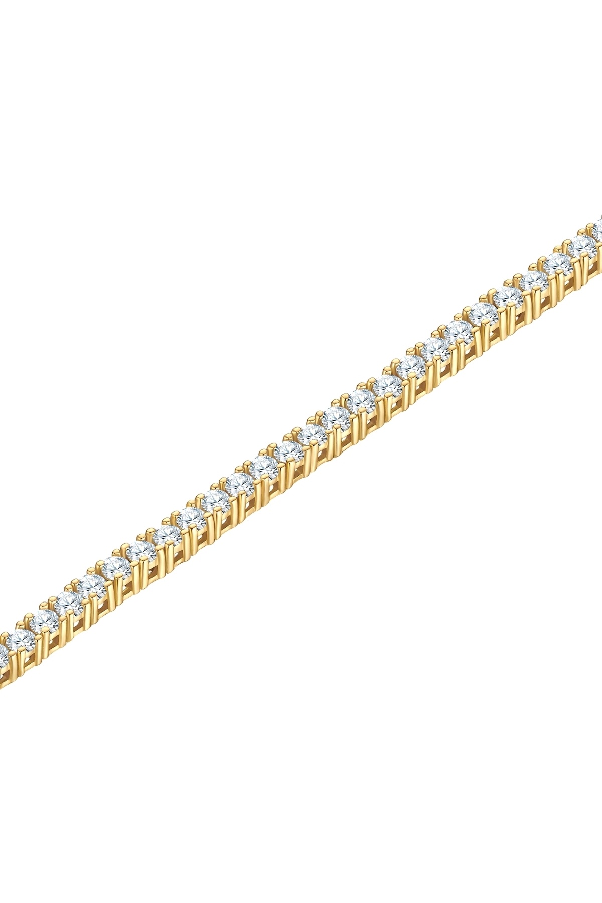 Trilani-Silberarmband Armband Sterling Silber gelbgold Zirkonia weiß 2