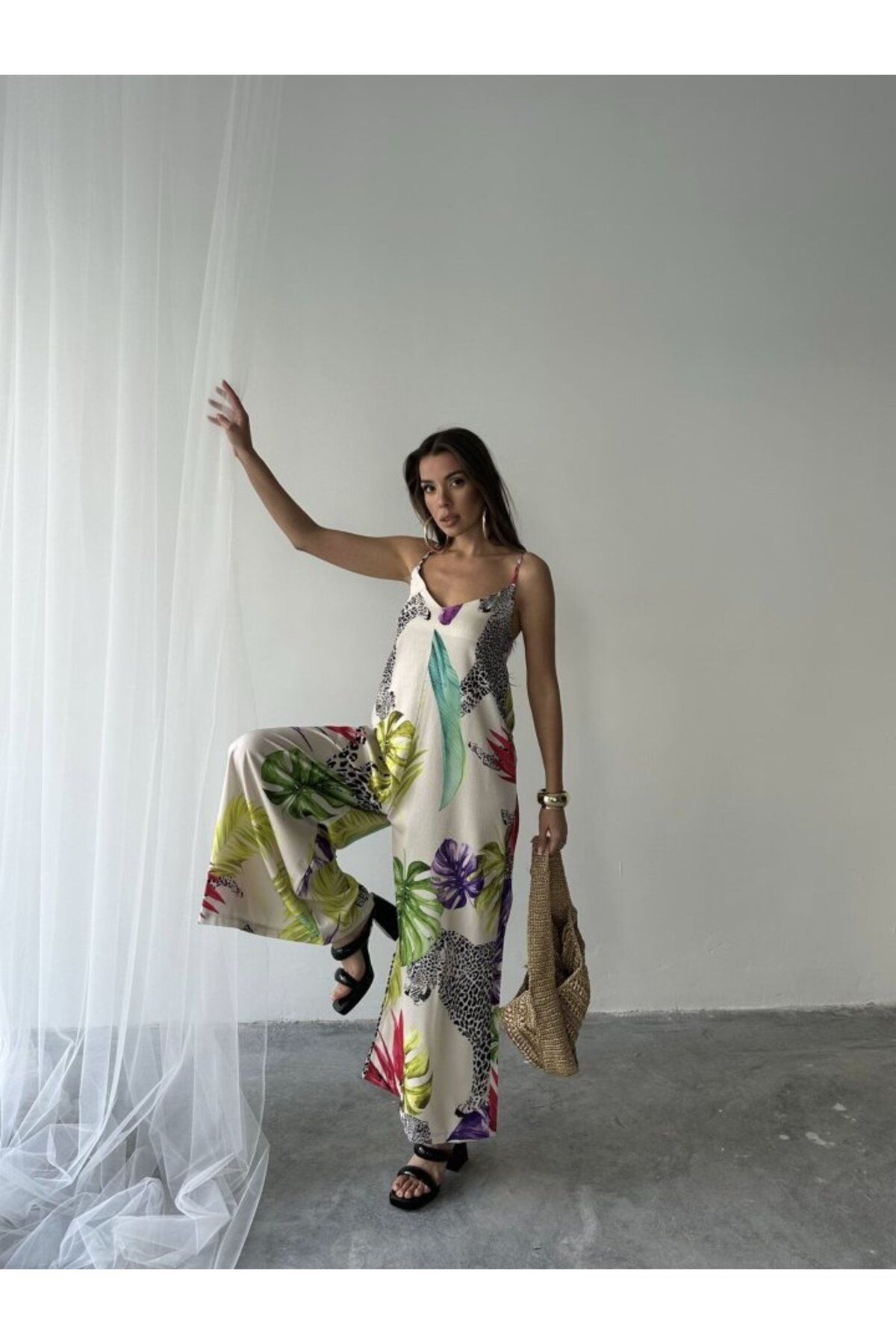 velmorafashion Baskılı Tulum