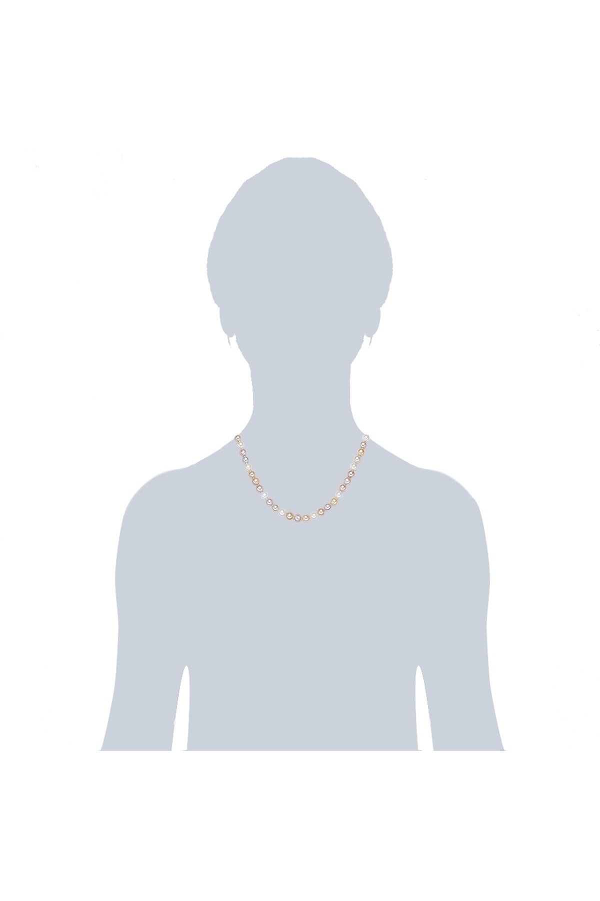 Valero Pearls-Perlenhalskette Kette Sterling Silber Süßwasser-Zuchtperle multicolor 3