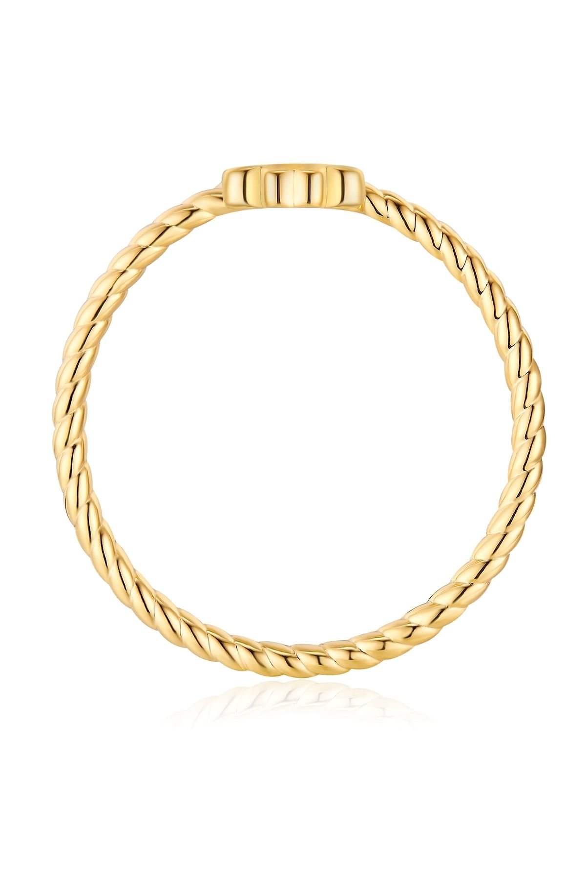 Glanzstücke München-Silberring Ring Sterling Silber Gelbgold 3