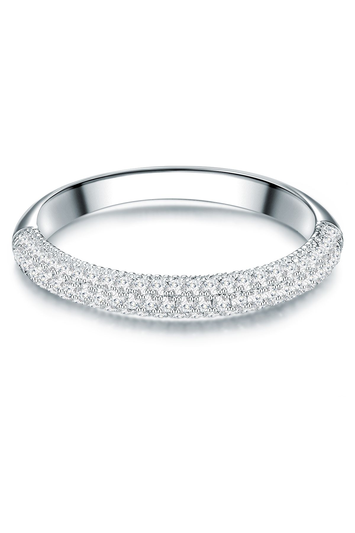 Trilani-Silberring Ring Sterling Silber Zirkonia Weiß 1