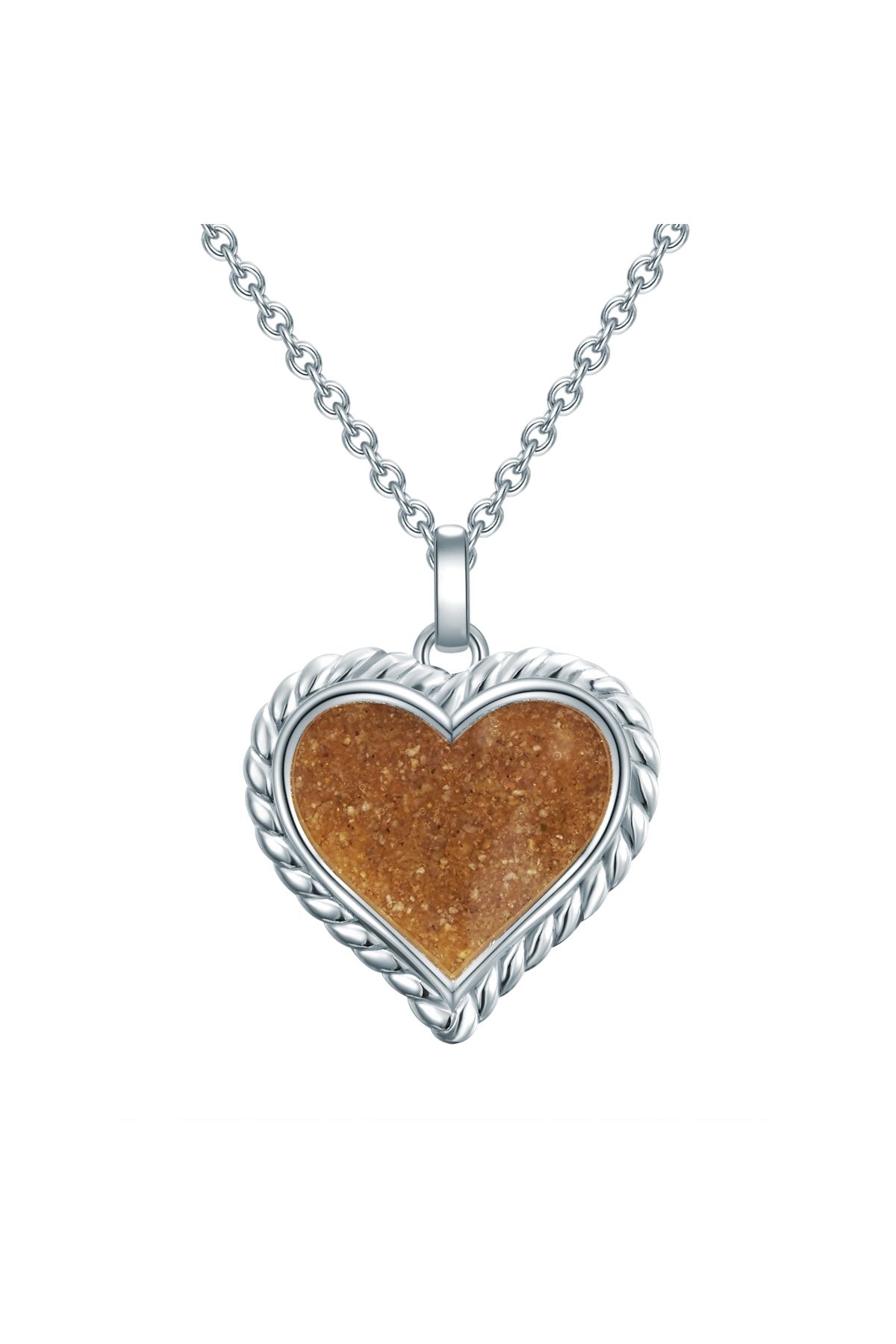 STRANDGLÜCK-Silberhalskette Kette Mit Anhänger Sterling Silber Sand 1