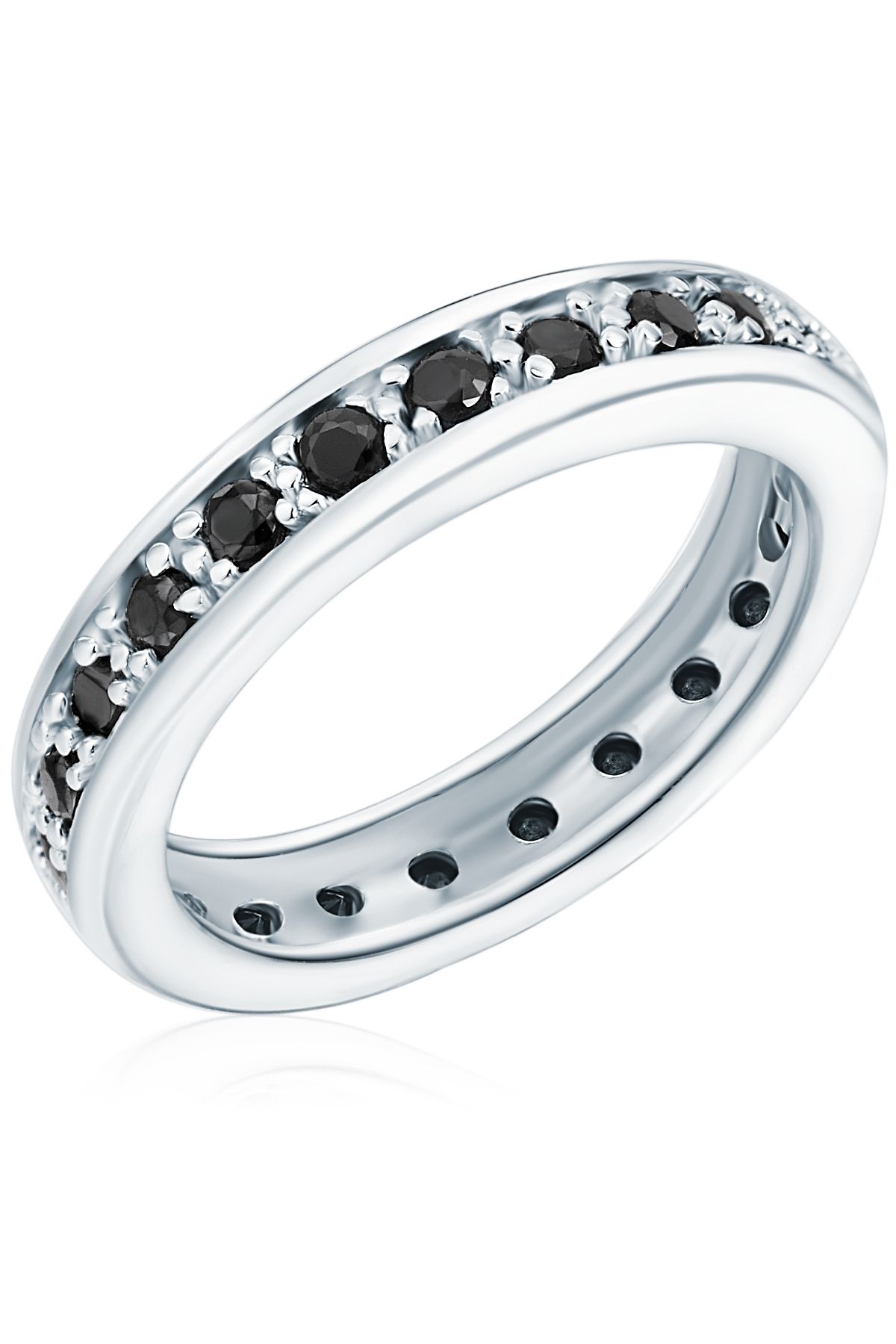 Rafaela Donata-Silberring Ring Sterling Silber Zirkonia schwarz 1